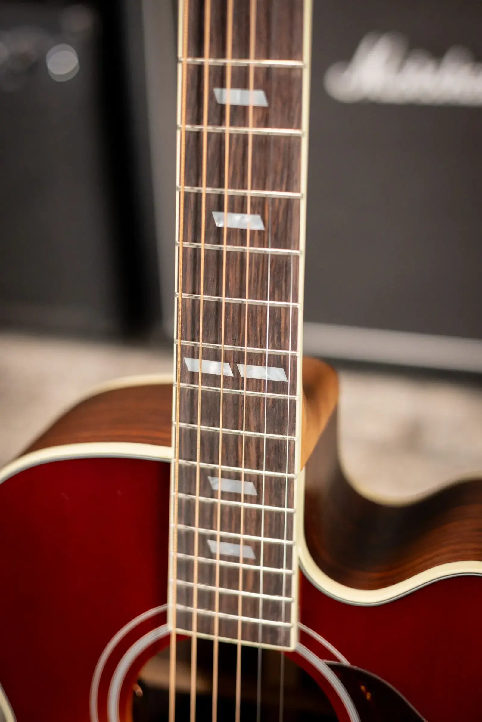 Gibson Parlor Rosewood EC Acoustic/Electric Guitar - Rosewood Burst with Hardshell Case