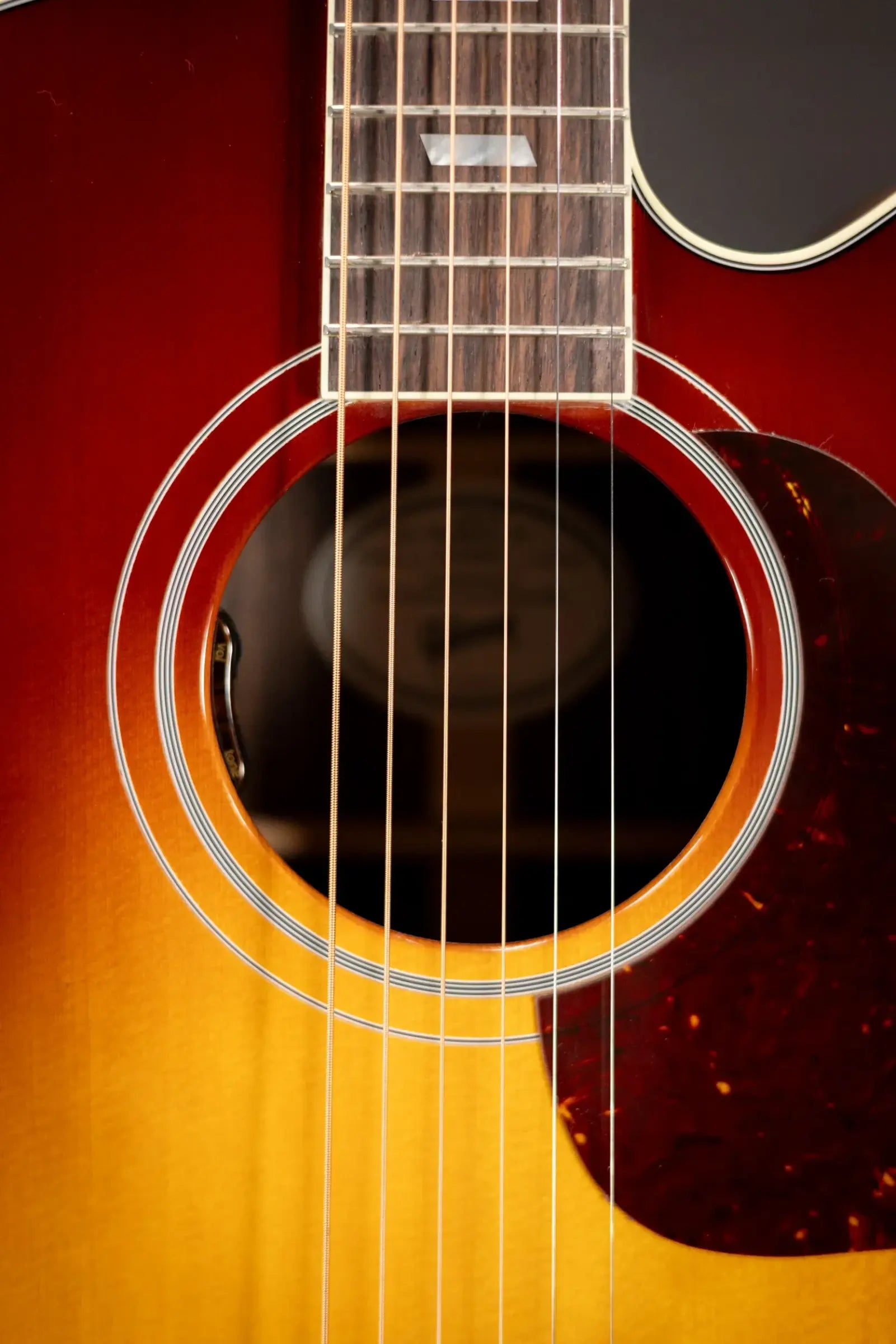 Gibson Parlor Rosewood EC Acoustic/Electric Guitar - Rosewood Burst with Hardshell Case