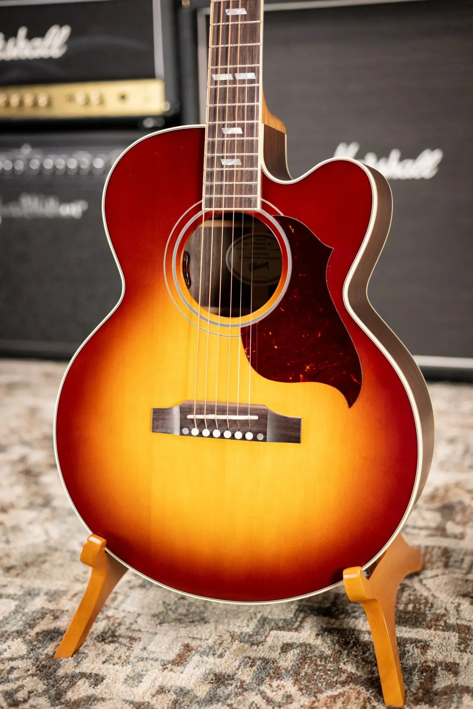 Gibson Parlor Rosewood EC Acoustic/Electric Guitar - Rosewood Burst with Hardshell Case