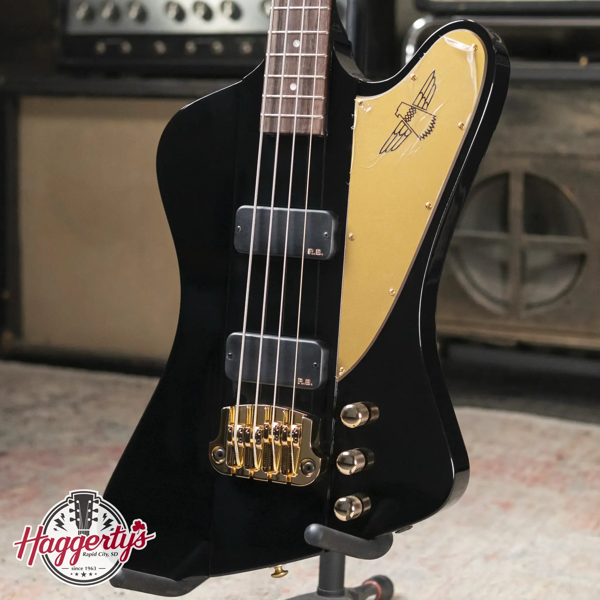 Gibson Rex Brown Signature Thunderbird Bass - Ebony with Hardshell Case