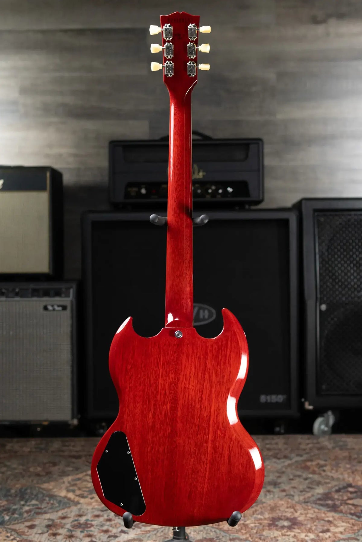 Gibson SG Standard '61 Maestro Vibrola Electric Guitar - Vintage Cherry with Hardshell Case