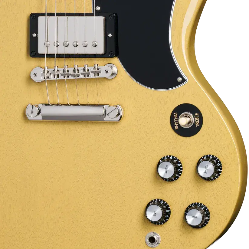 Gibson SG Standard '61 Stop Bar Electric Guitar - TV Yellow with Hardshell Case