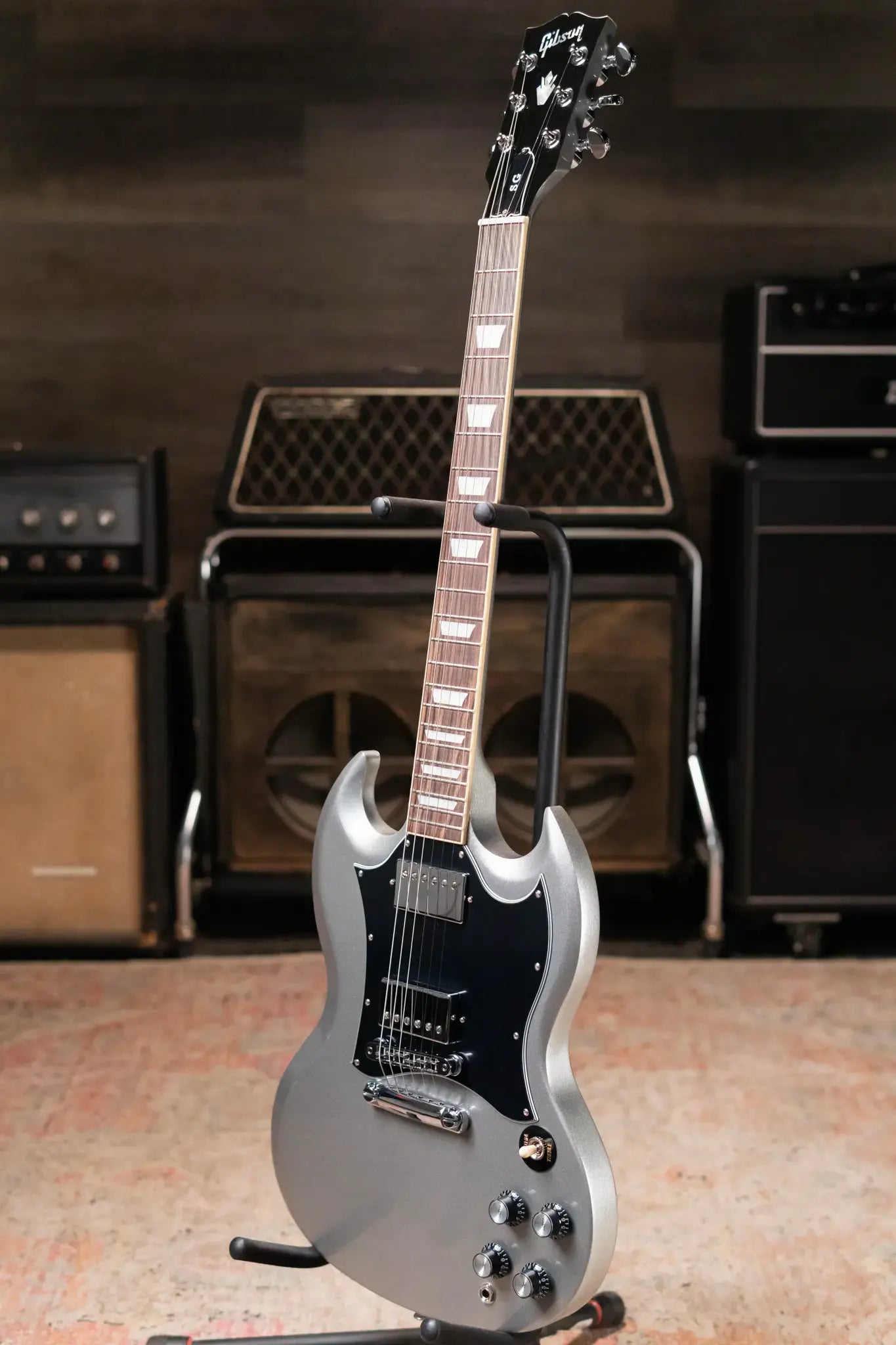 Gibson SG Standard Electric Guitar - Silver Mist with Gig Bag