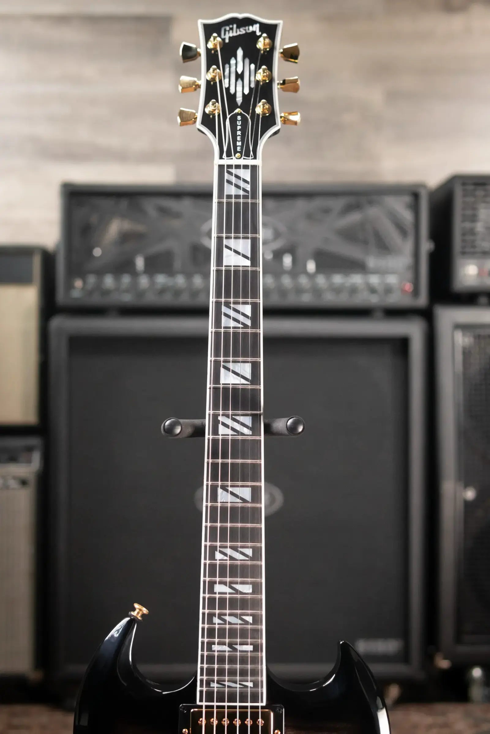 Gibson SG Supreme Electric Guitar - Translucent Ebony Burst with Hardshell Case