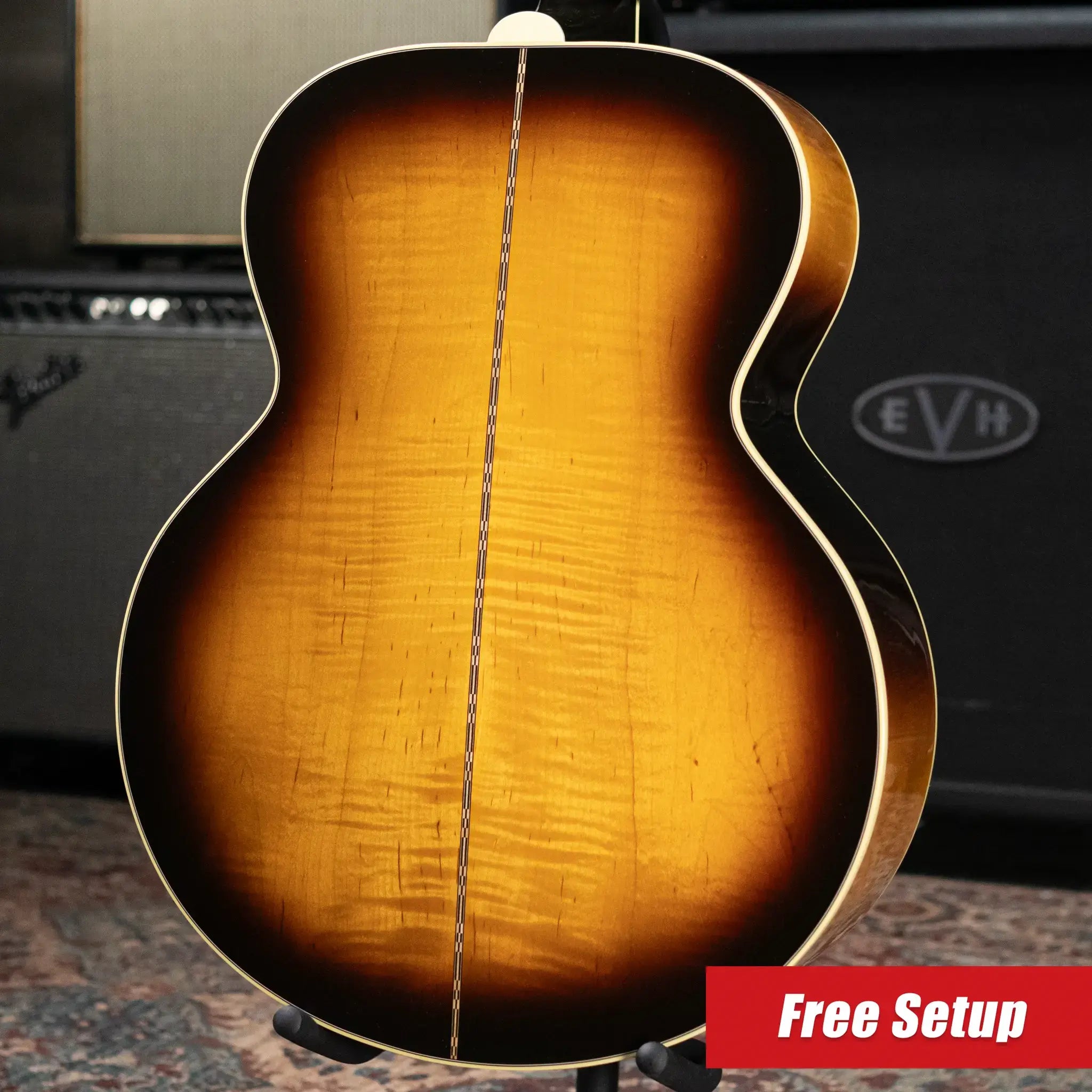 Gibson SJ-200 60s Original Acoustic/Electric Guitar - Vintage Sunburst with Hardshell Case