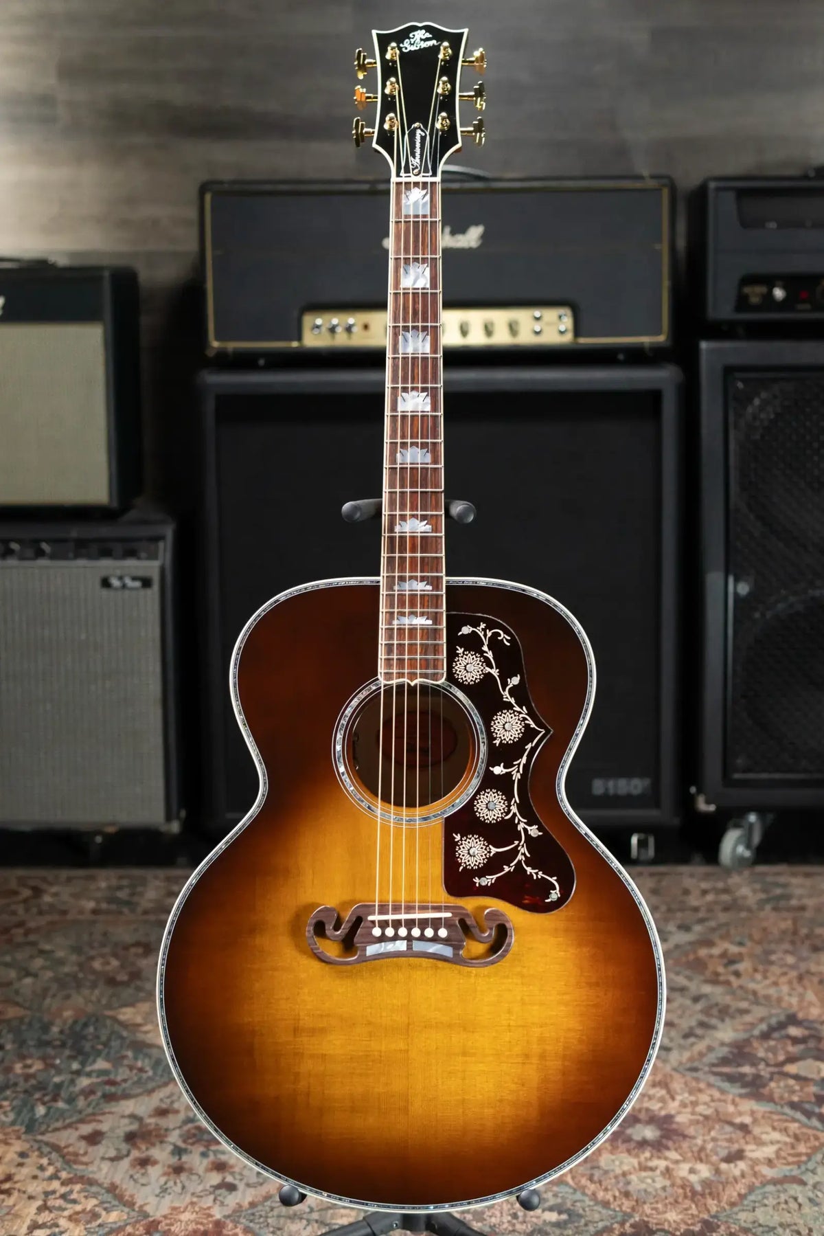 Gibson SJ-200 Anniversary Limited Edition (1 of 100) Acoustic/Electric Guitar - Cremona Burst with Hardshell Case