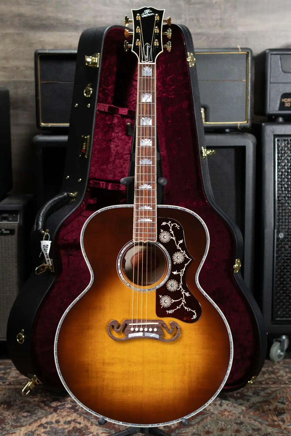 Gibson SJ-200 Anniversary Limited Edition (1 of 100) Acoustic/Electric Guitar - Cremona Burst with Hardshell Case