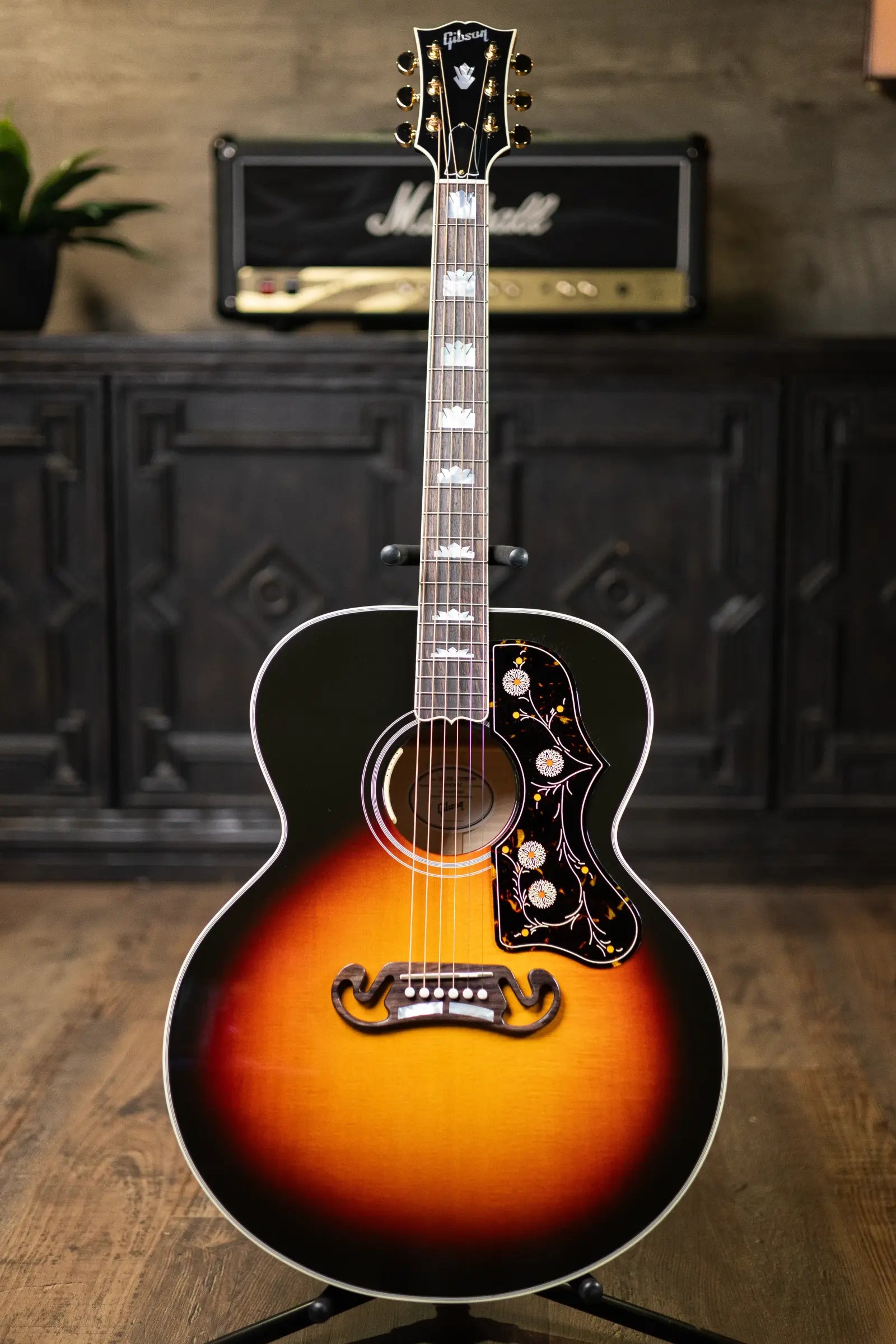 Gibson SJ-200 Standard Maple Acoustic/Electric Guitar - Triburst with Hardshell Case