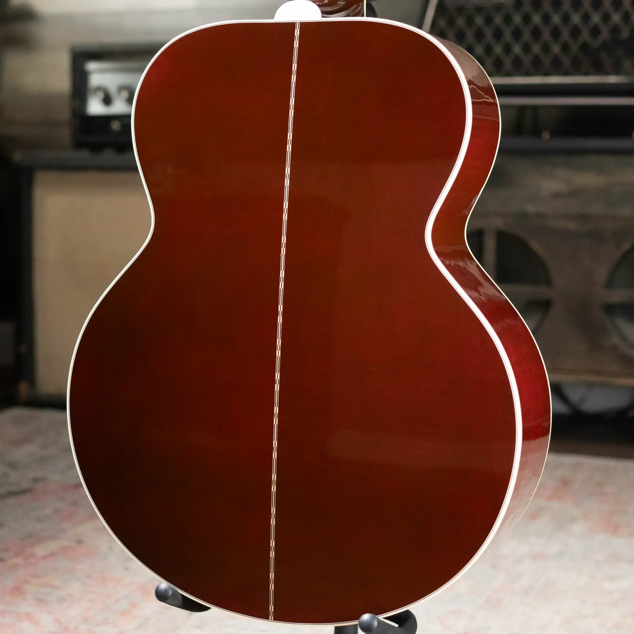 Gibson SJ-200 Standard Maple Acoustic/Electric Guitar - Wine Red with Hardshell Case