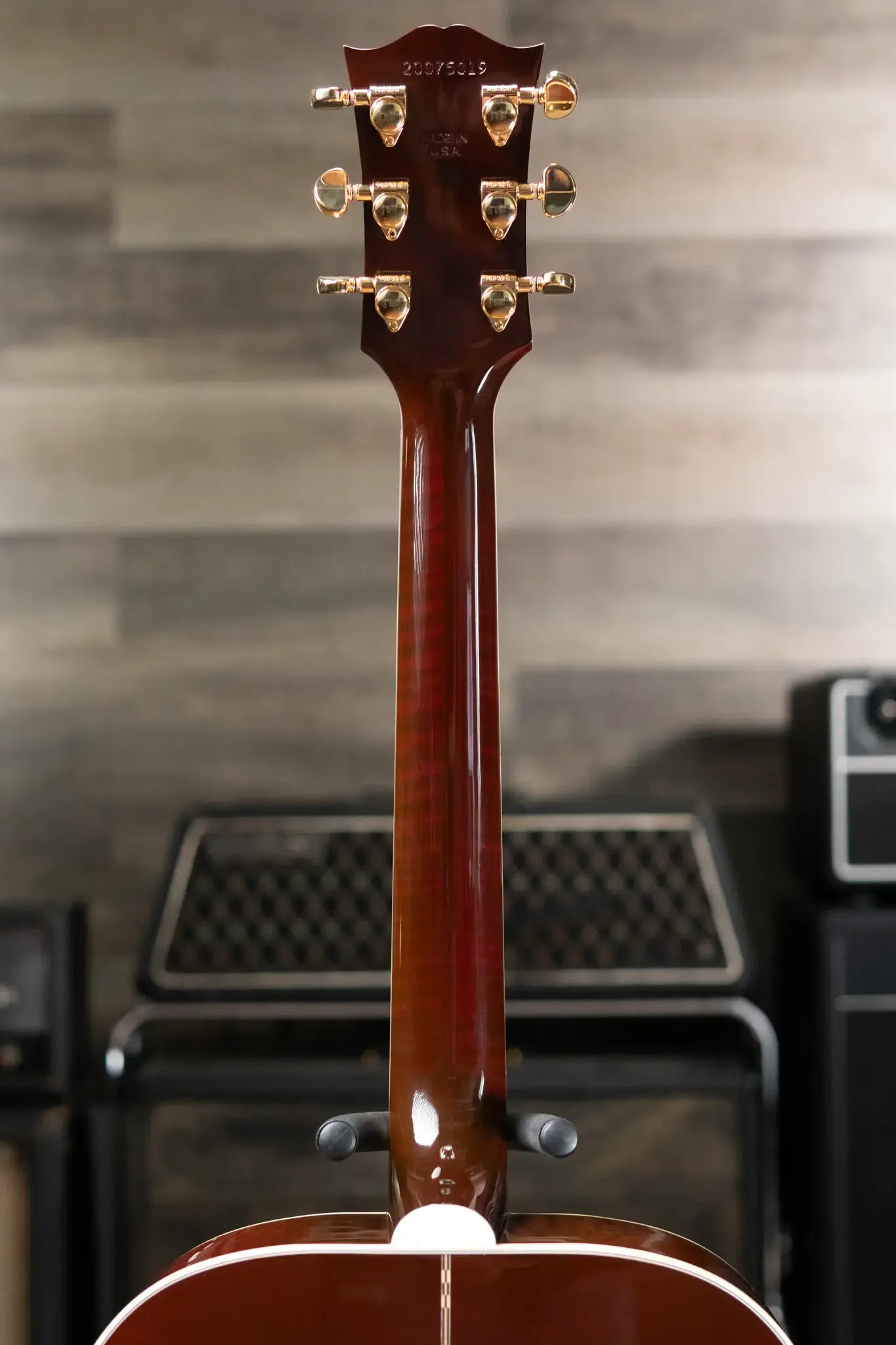 Gibson SJ-200 Standard Maple Acoustic/Electric Guitar - Wine Red with Hardshell Case