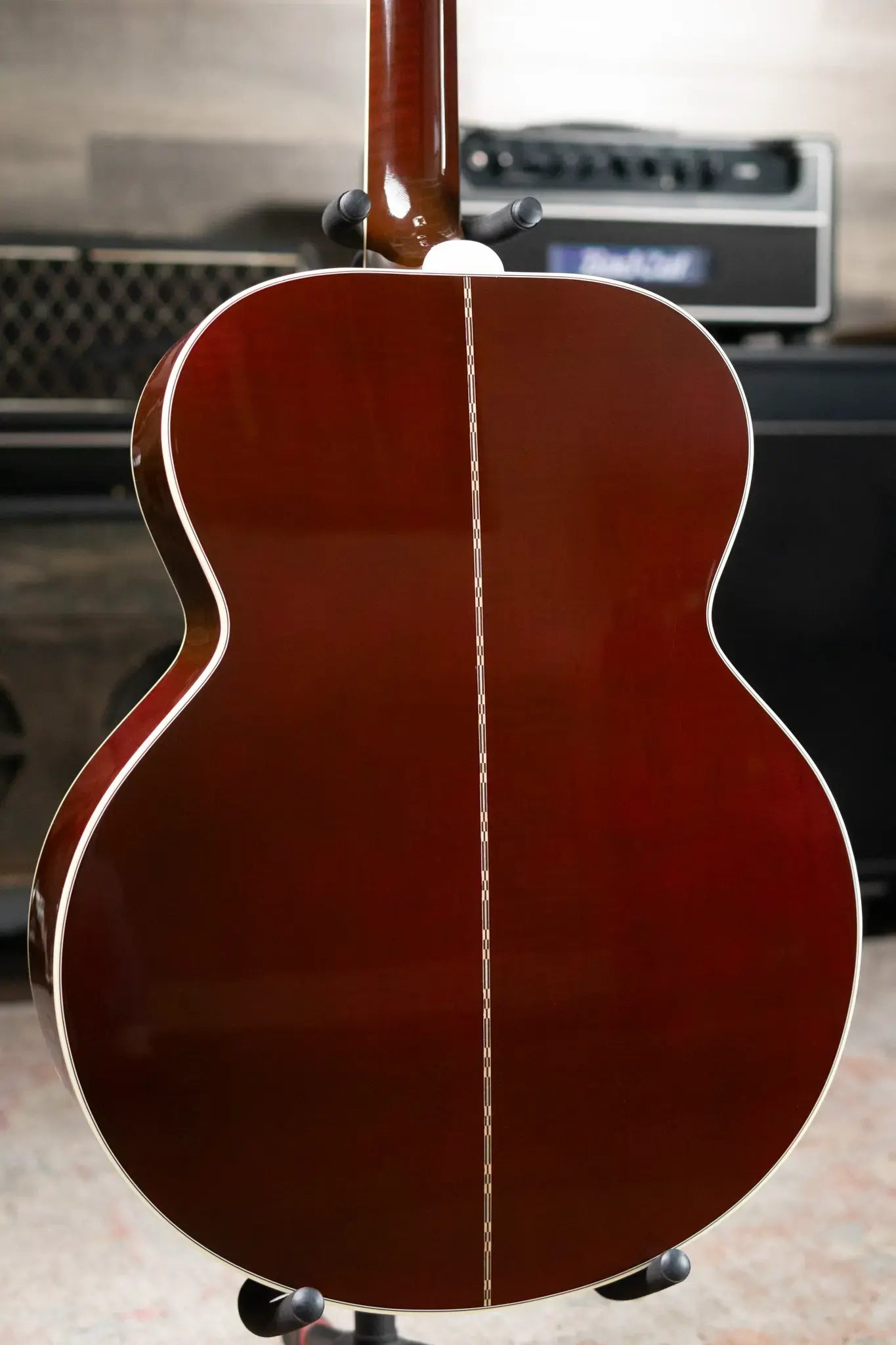 Gibson SJ-200 Standard Maple Acoustic/Electric Guitar - Wine Red with Hardshell Case