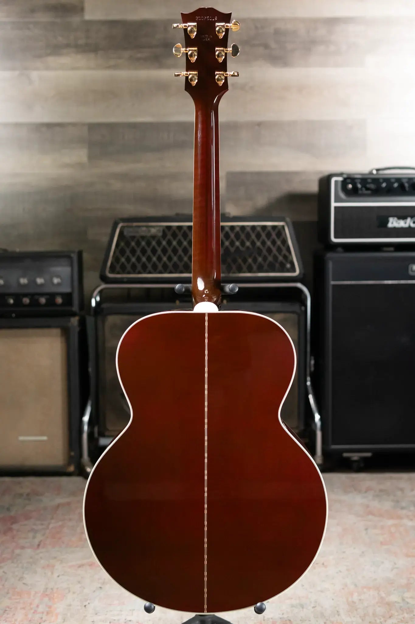 Gibson SJ-200 Standard Maple Acoustic/Electric Guitar - Wine Red with Hardshell Case