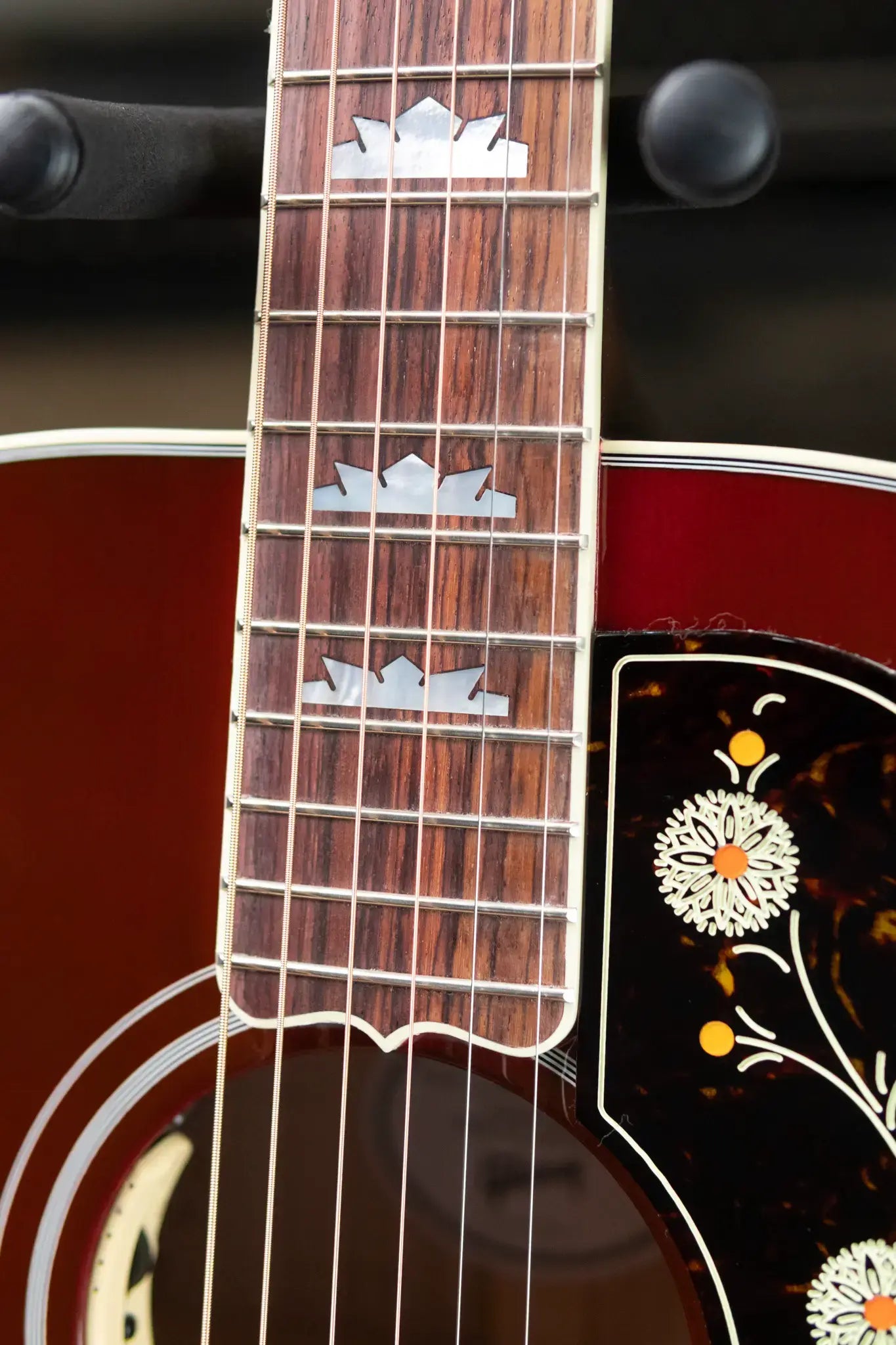 Gibson SJ-200 Standard Maple Acoustic/Electric Guitar - Wine Red with Hardshell Case