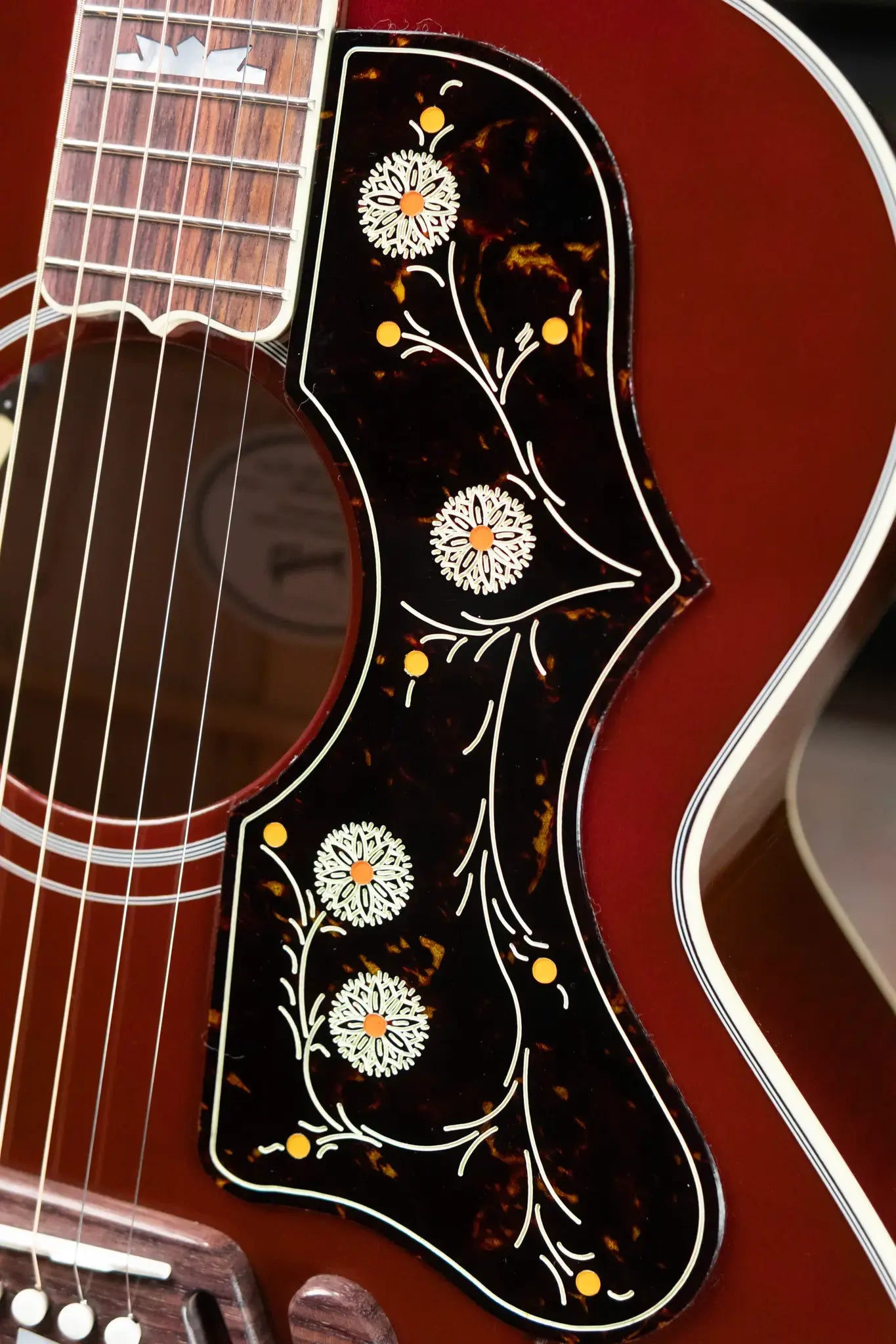 Gibson SJ-200 Standard Maple Acoustic/Electric Guitar - Wine Red with Hardshell Case