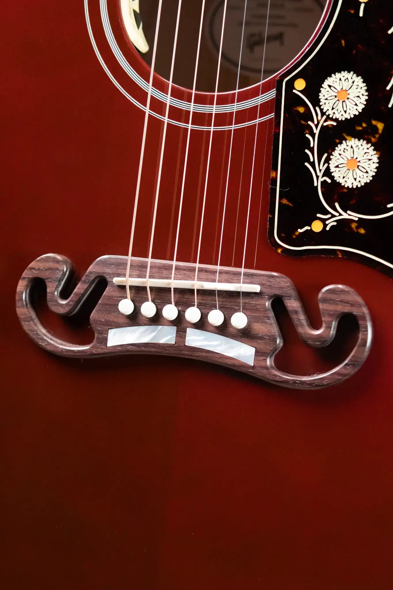 Gibson SJ-200 Standard Maple Acoustic/Electric Guitar - Wine Red with Hardshell Case