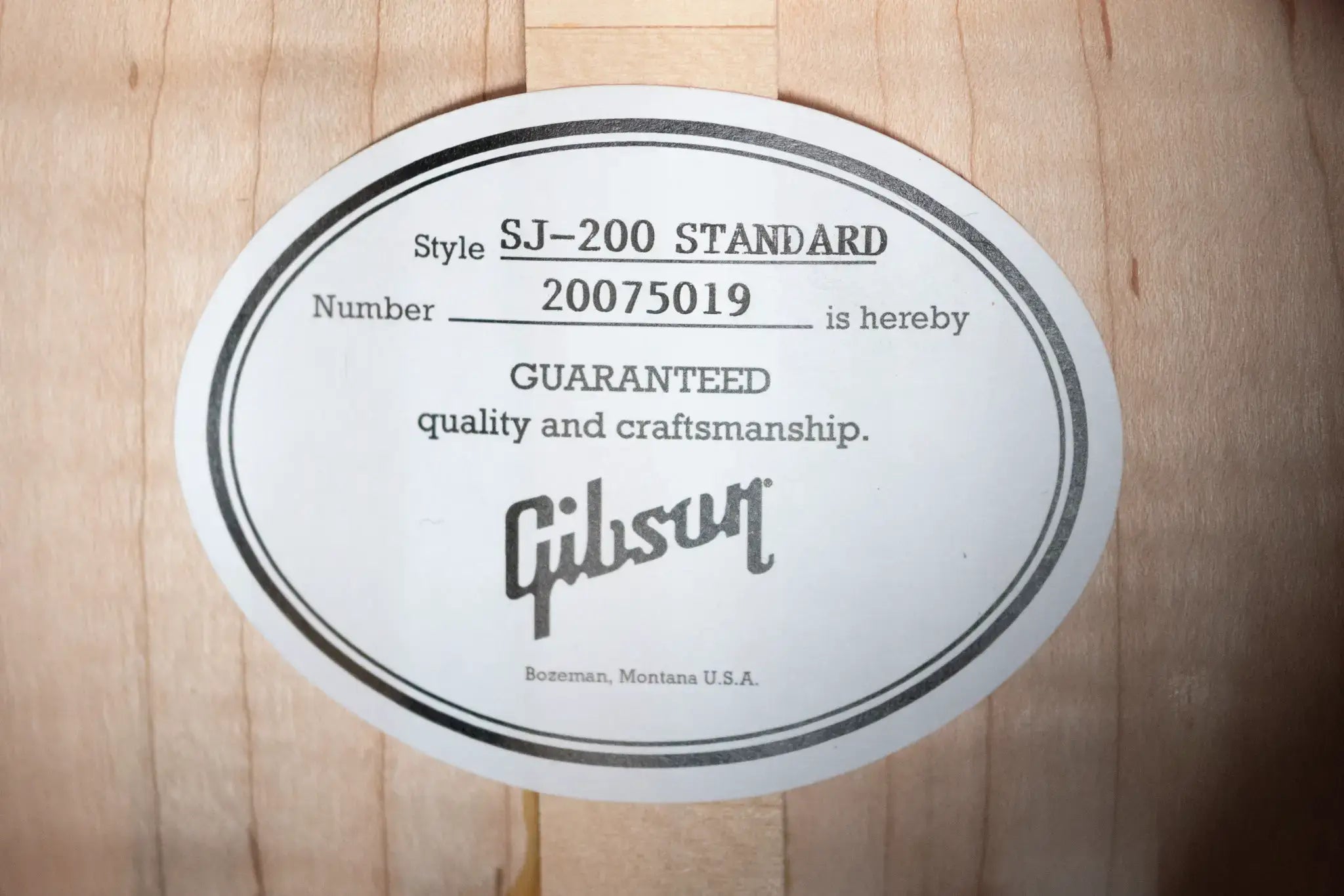 Gibson SJ-200 Standard Maple Acoustic/Electric Guitar - Wine Red with Hardshell Case