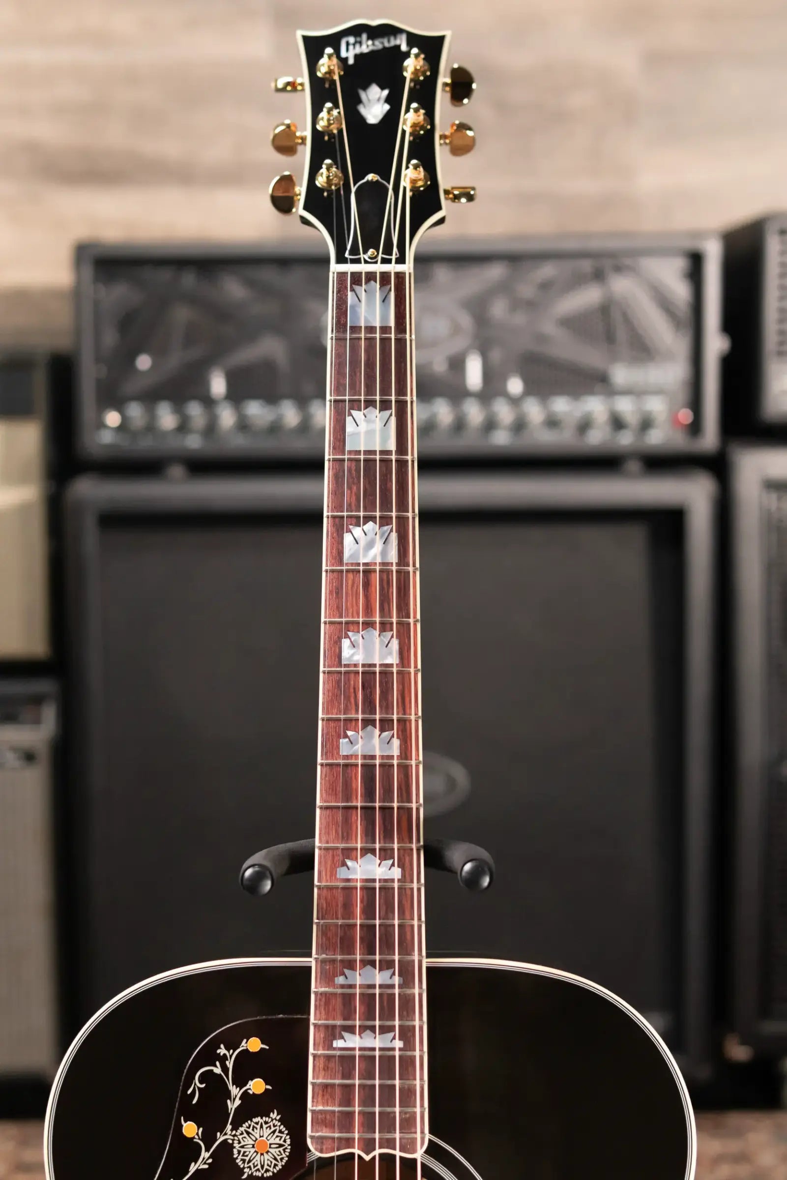 Gibson SJ-200 Standard Maple Left-Handed Acoustic/Electric Guitar - Triburst with Hardshell Case