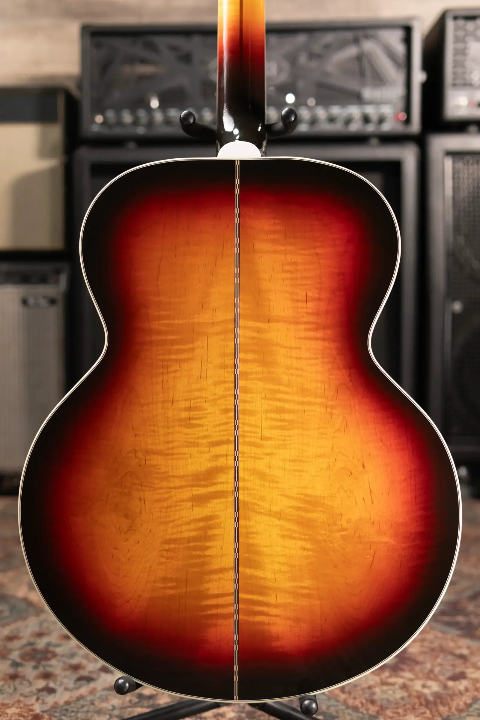 Gibson SJ-200 Standard Maple Left-Handed Acoustic/Electric Guitar - Triburst with Hardshell Case