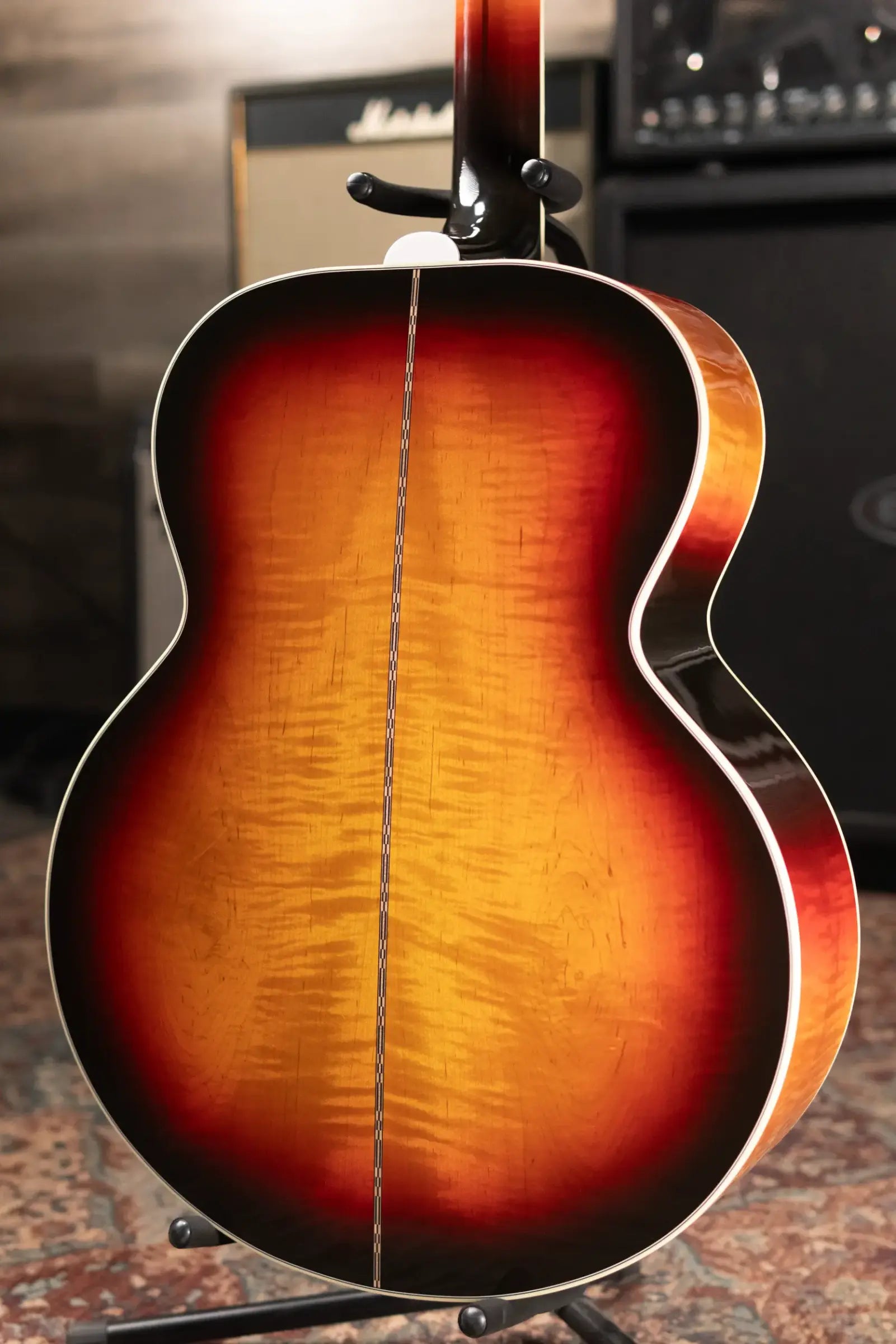 Gibson SJ-200 Standard Maple Left-Handed Acoustic/Electric Guitar - Triburst with Hardshell Case