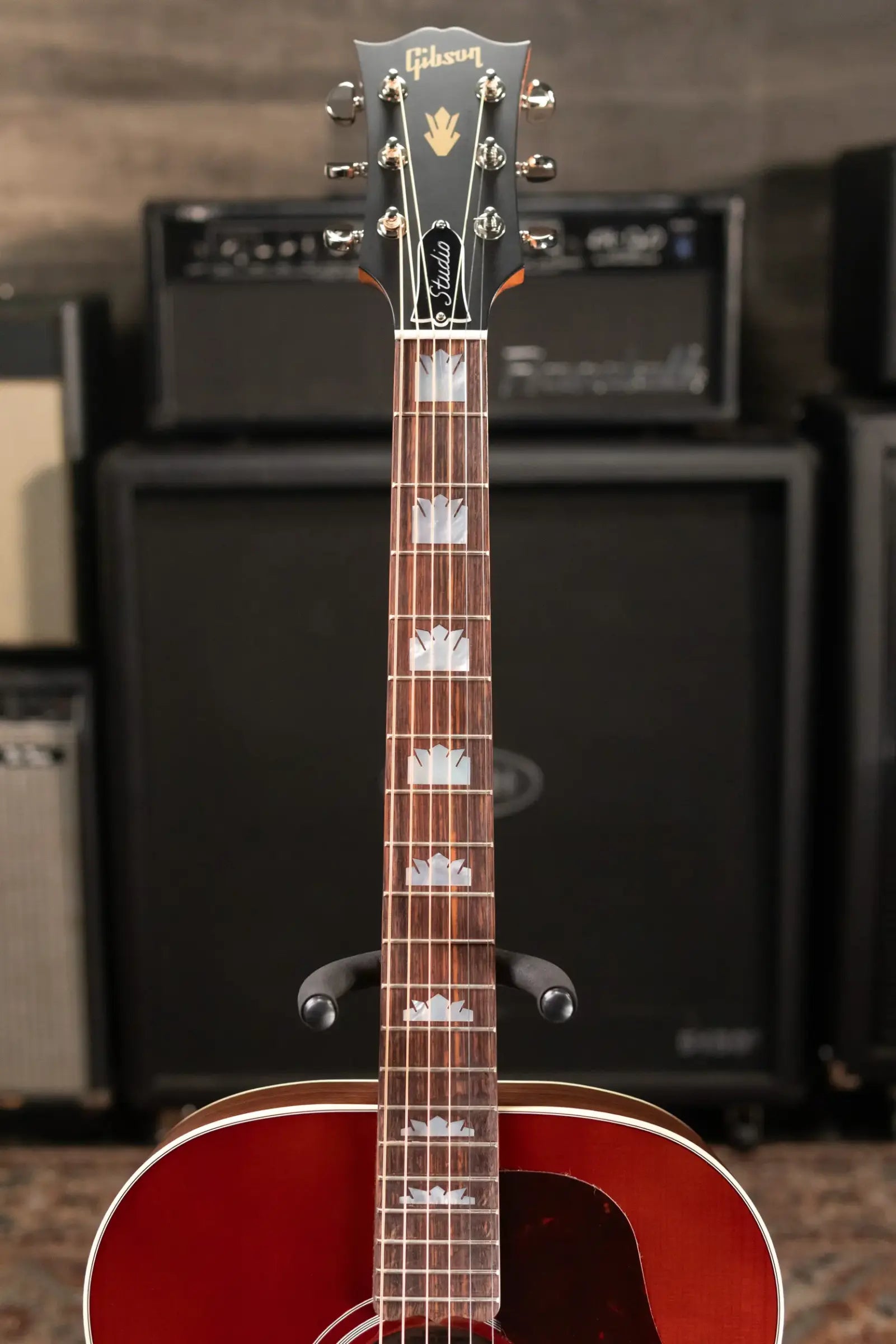 Gibson SJ-200 Studio Rosewood Acoustic/Electric Guitar - Rosewood Burst with Hardshell Case
