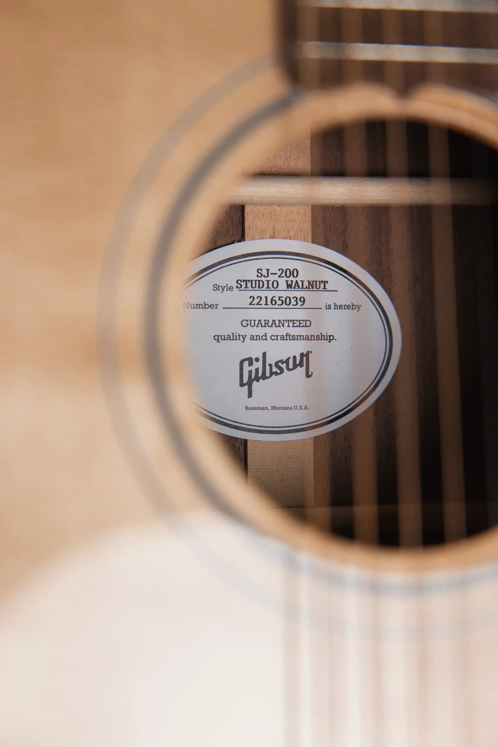 Gibson SJ-200 Studio Walnut Jumbo Acoustic/Electric Guitar - Natural with Hardshell Case