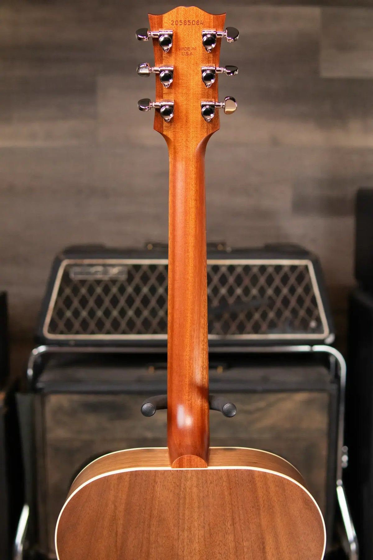 Gibson SJ-200 Studio Walnut Jumbo Acoustic/Electric Guitar - Satin Walnut Burst with Hardshell Case - Demo