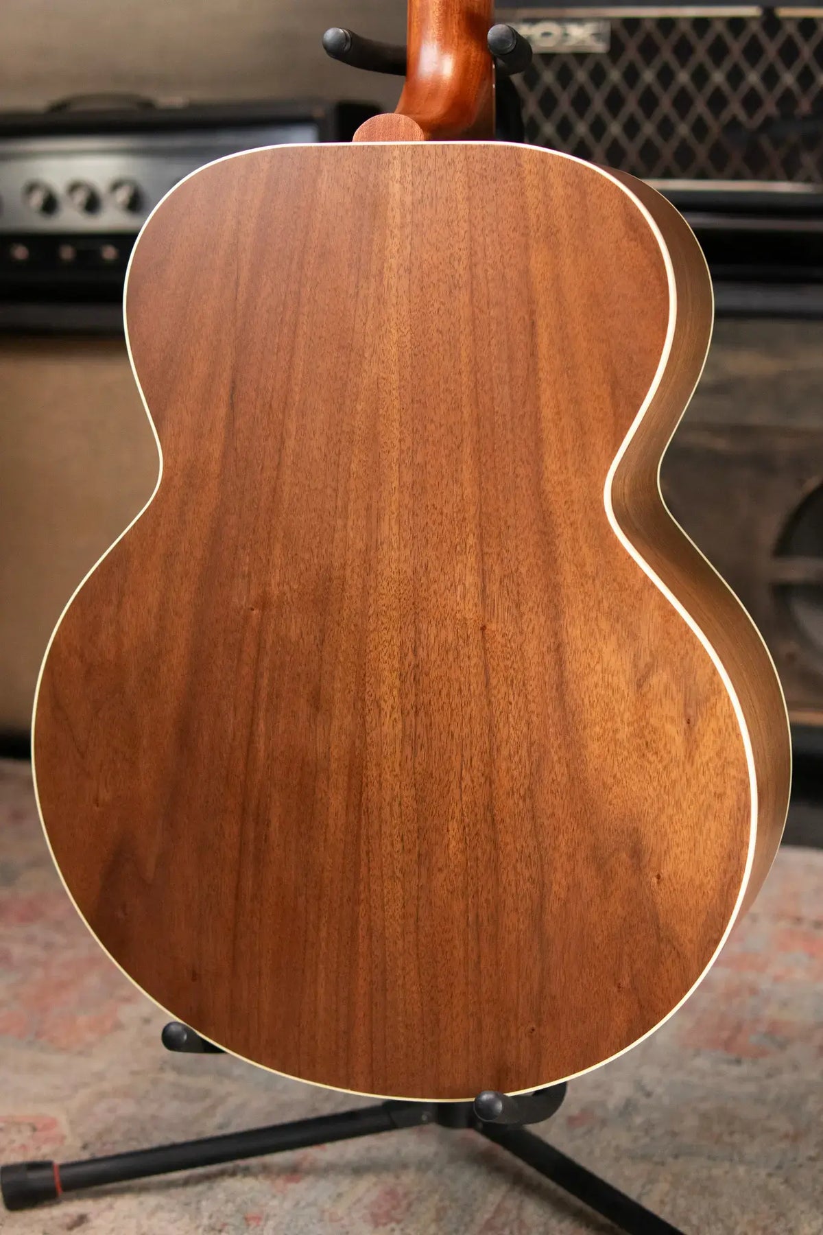 Gibson SJ-200 Studio Walnut Jumbo Acoustic/Electric Guitar - Satin Walnut Burst with Hardshell Case - Demo