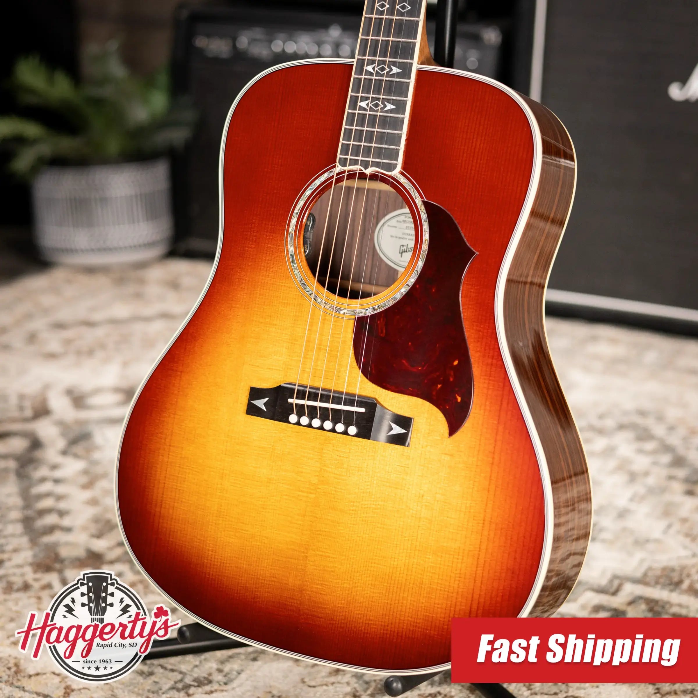 Gibson Songwriter Recording Artist Acoustic / Electric Guitar - Rosewood Burst with Hardshell Case