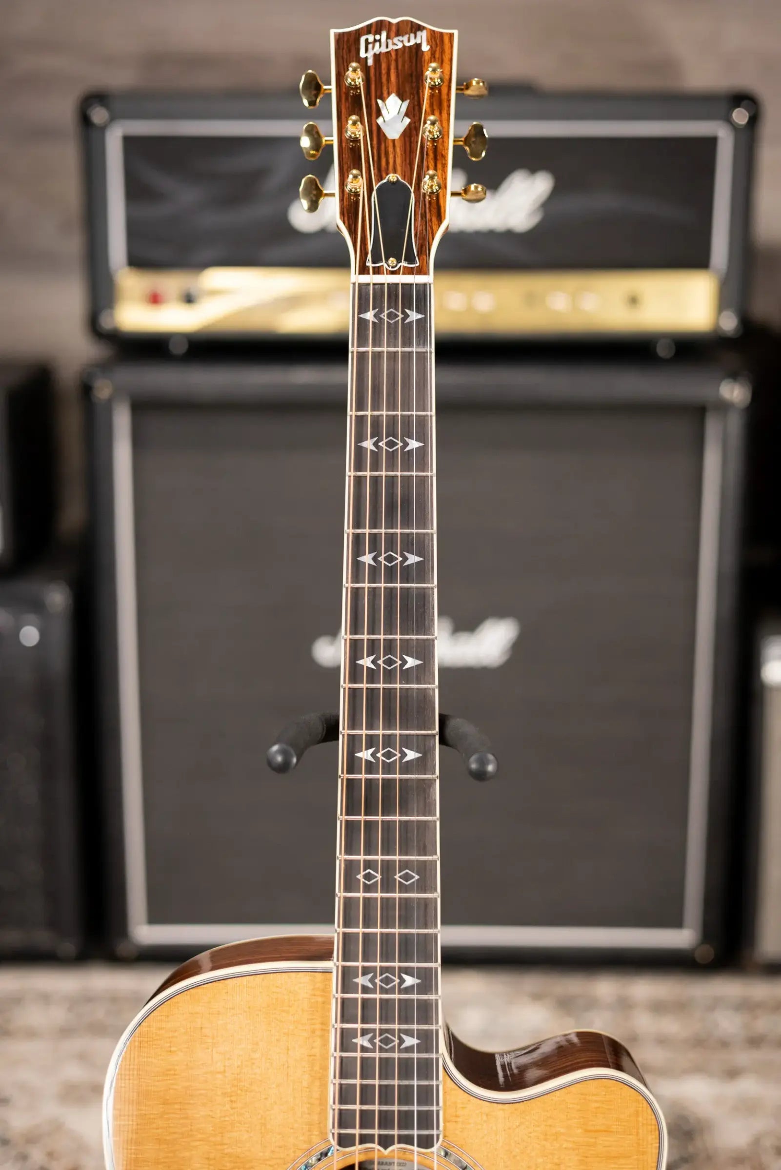 Gibson Songwriter Recording Artist EC Acoustic / Electric Guitar - Antique Natural with Hardshell Case