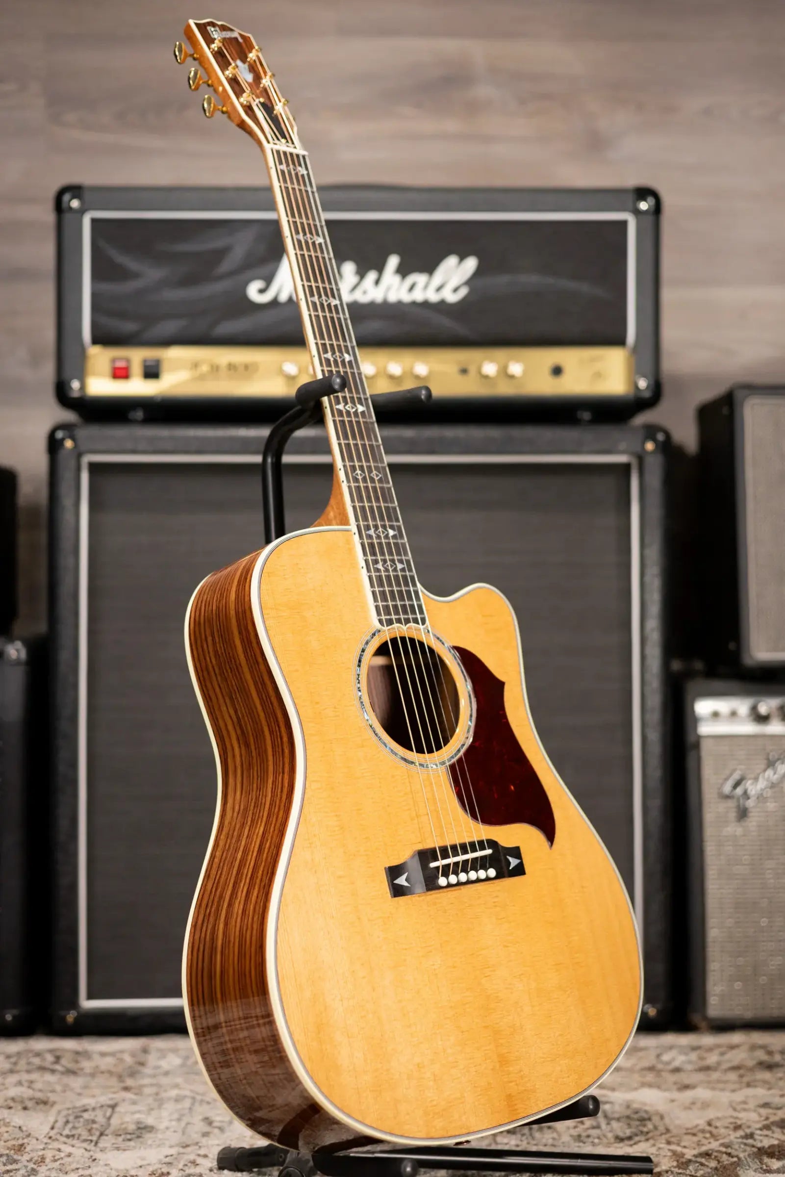 Gibson Songwriter Recording Artist EC Acoustic / Electric Guitar - Antique Natural with Hardshell Case