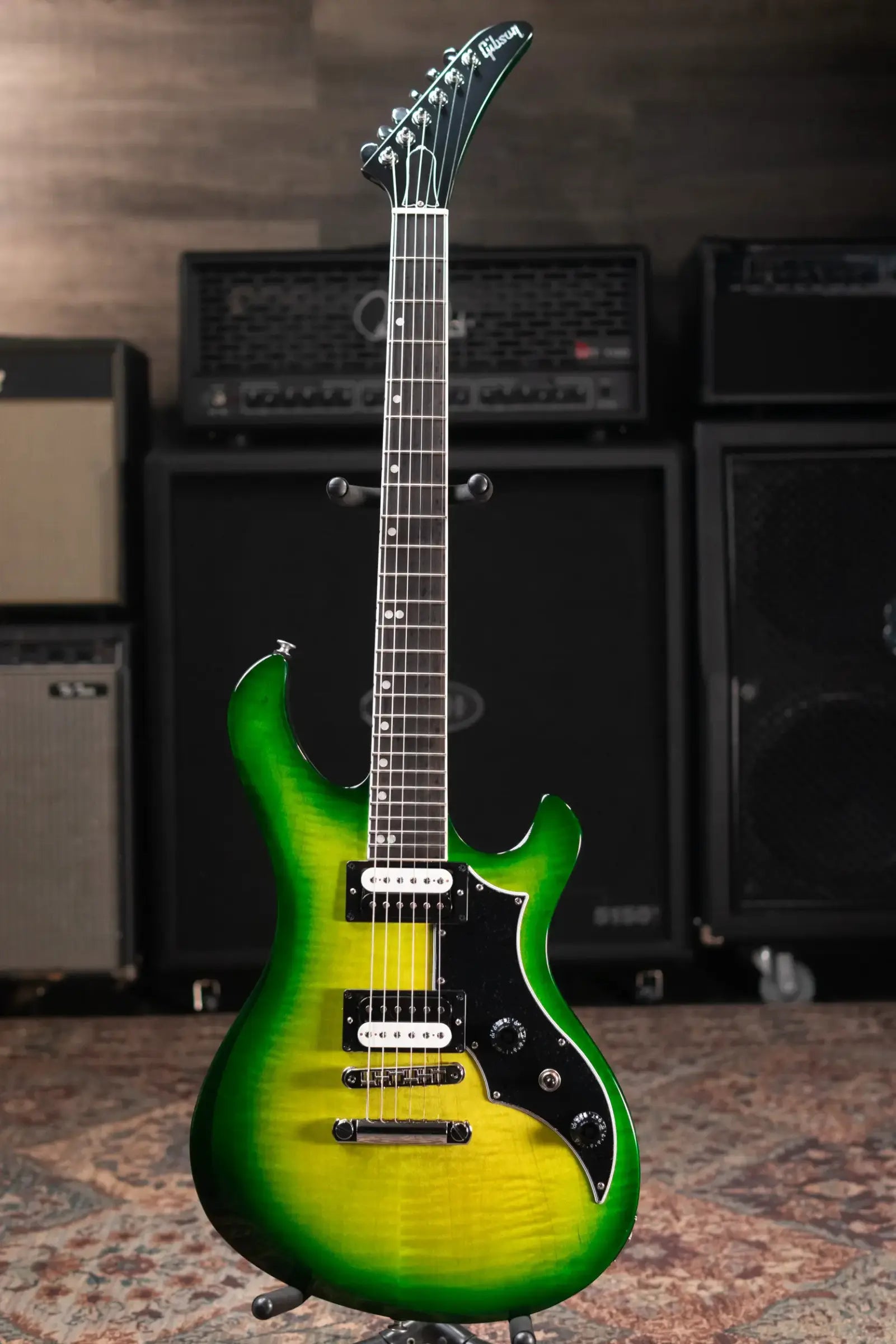 Gibson Victory Figured Top Electric Guitar - Iguana Burst with Hardshell Case