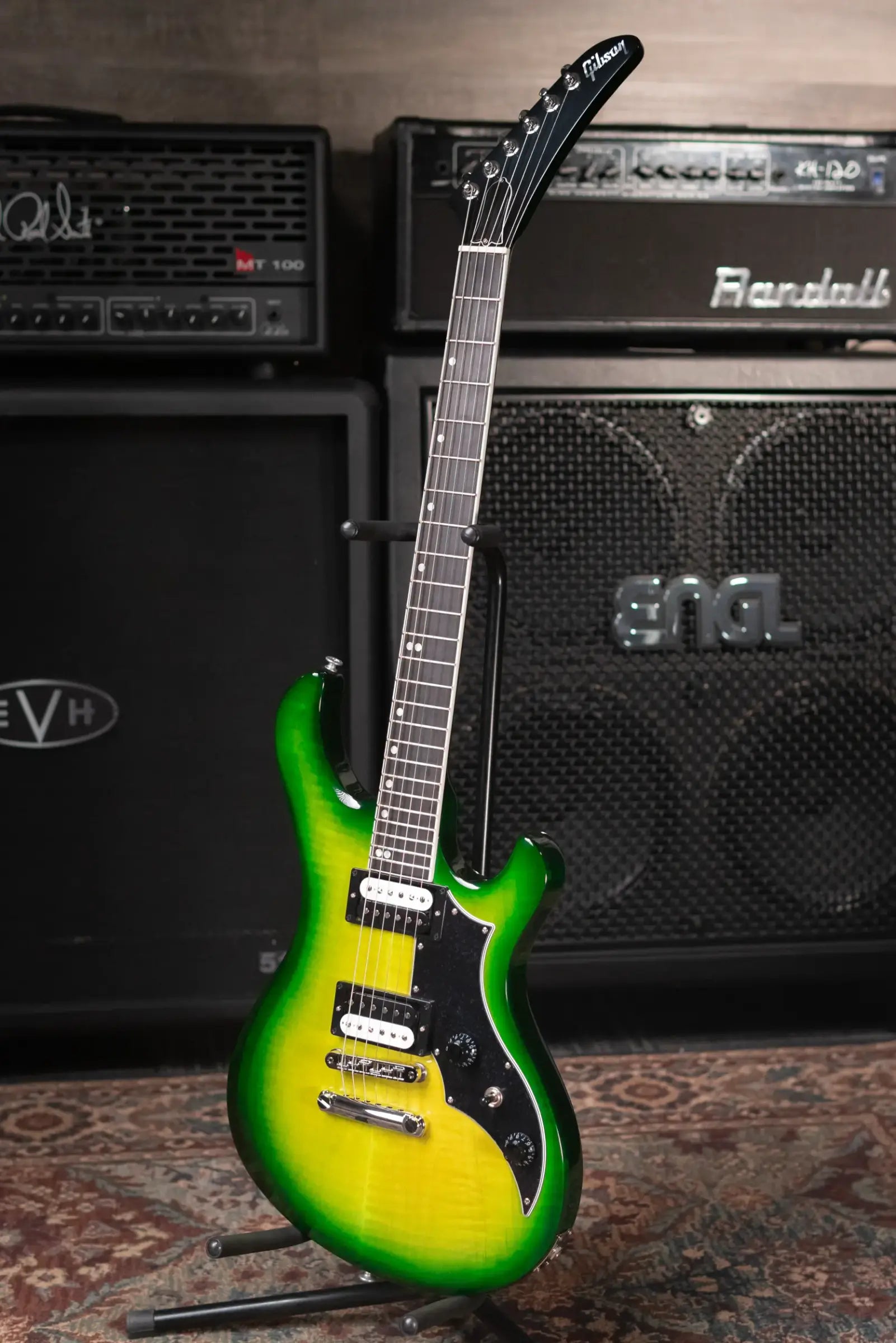 Gibson Victory Figured Top Electric Guitar - Iguana Burst with Hardshell Case
