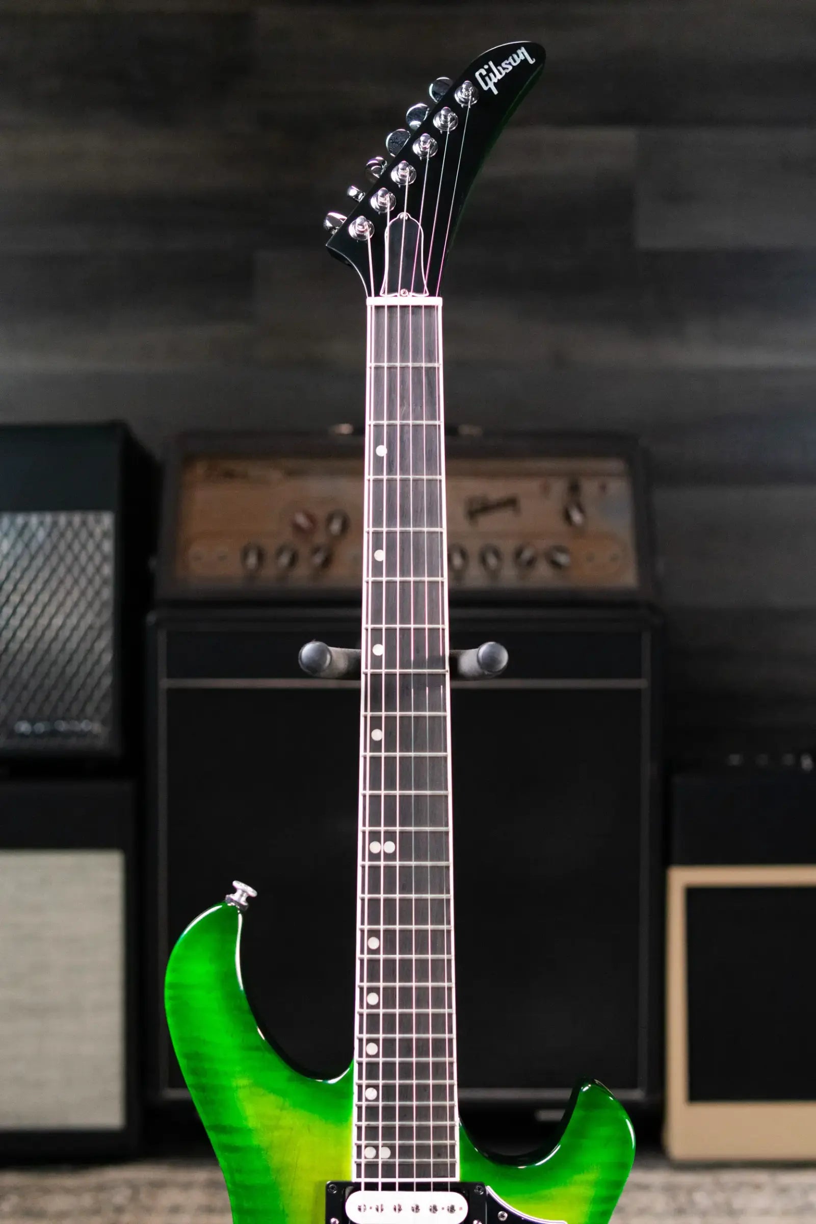 Gibson Victory Figured Top Electric Guitar - Iguana Burst with Hardshell Case