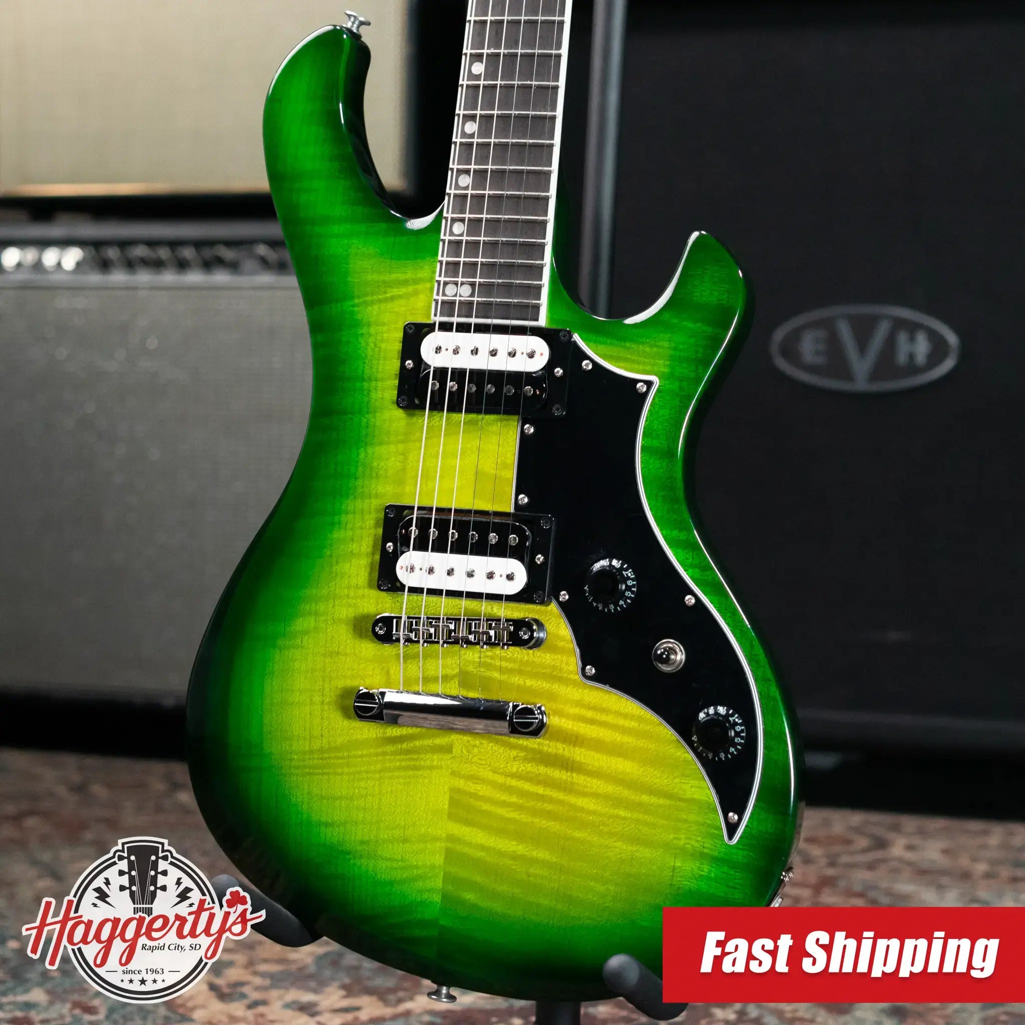 Gibson Victory Figured Top Electric Guitar - Iguana Burst with Hardshell Case