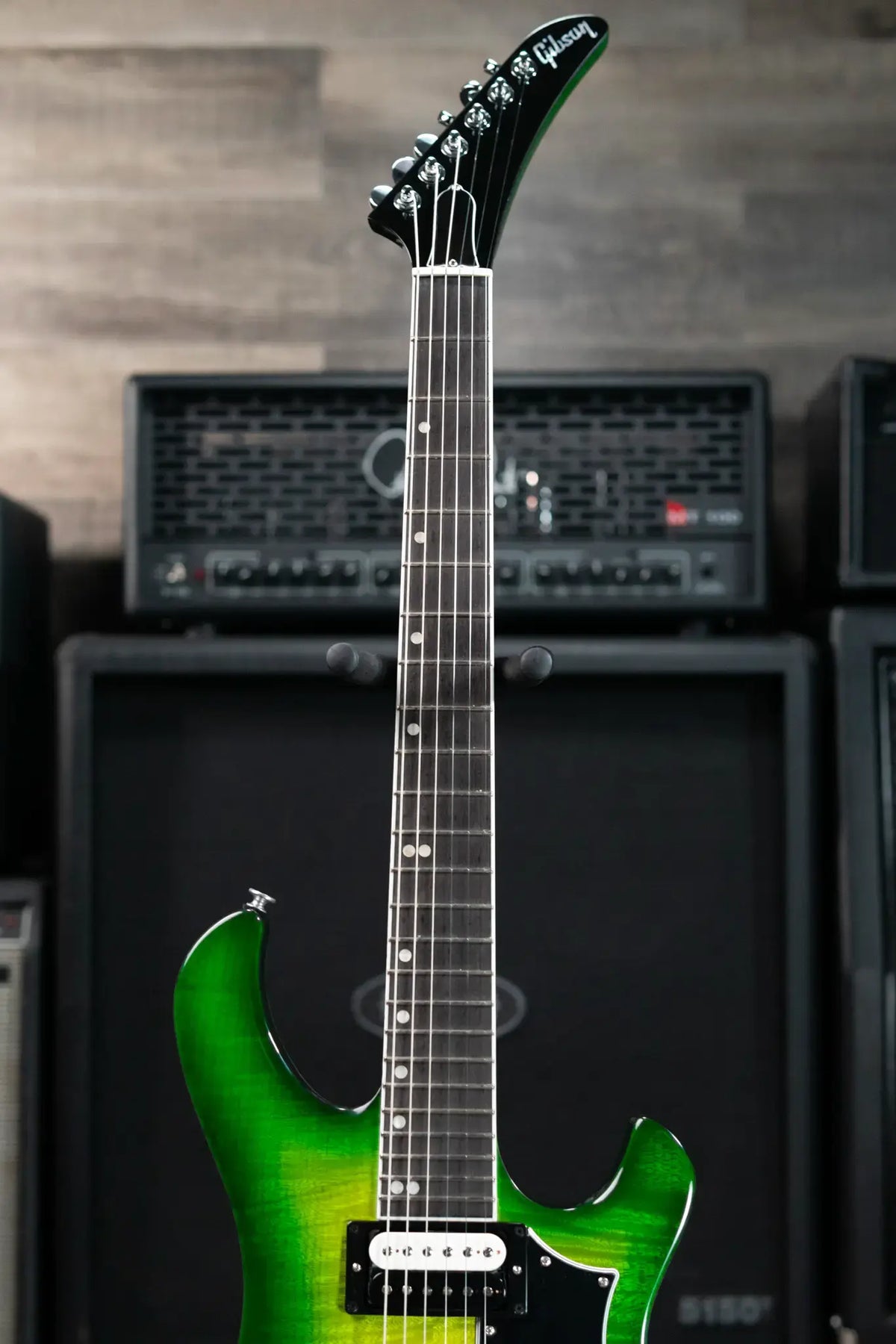 Gibson Victory Figured Top Electric Guitar - Iguana Burst with Hardshell Case