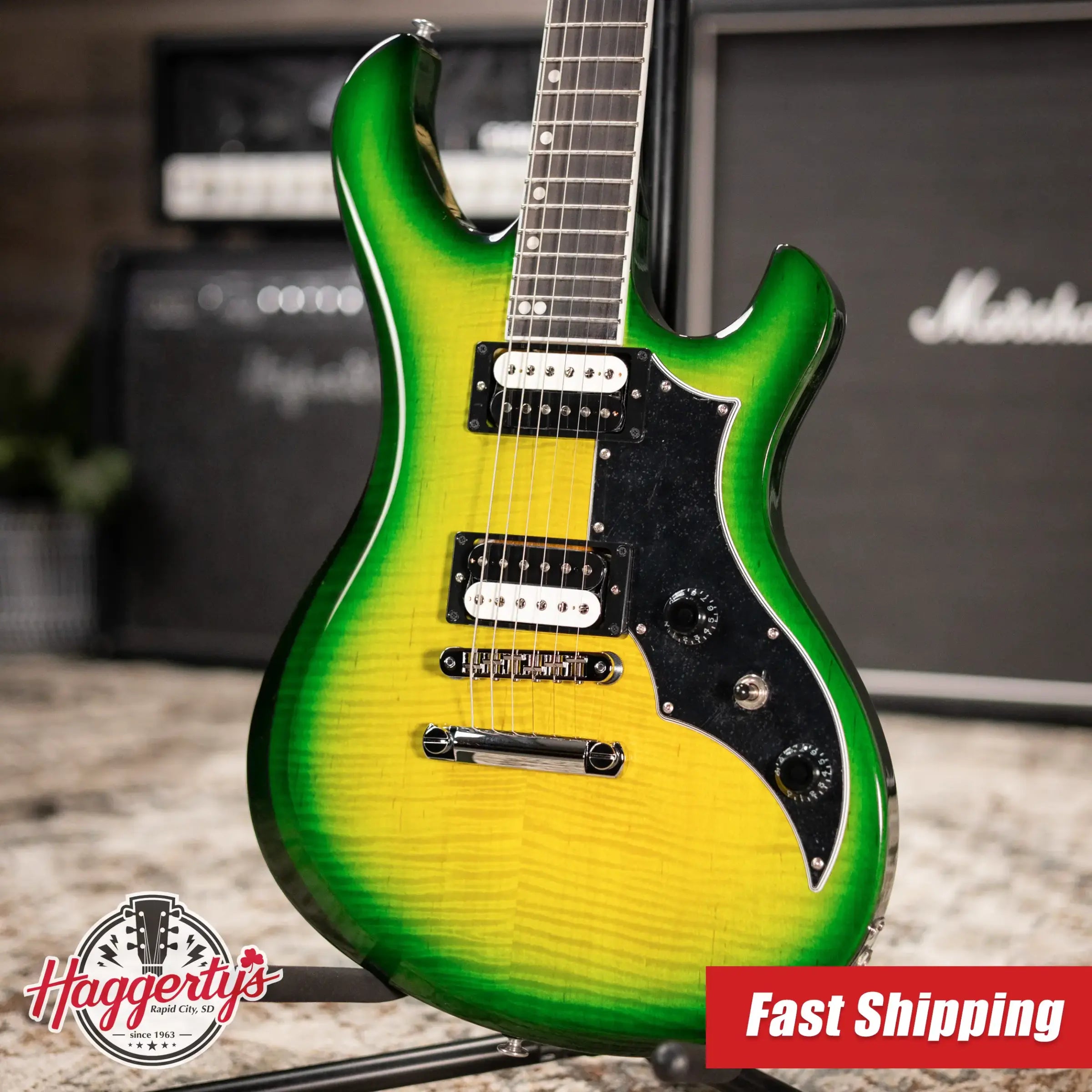 Gibson Victory Figured Top Electric Guitar - Iguana Burst with Hardshell Case