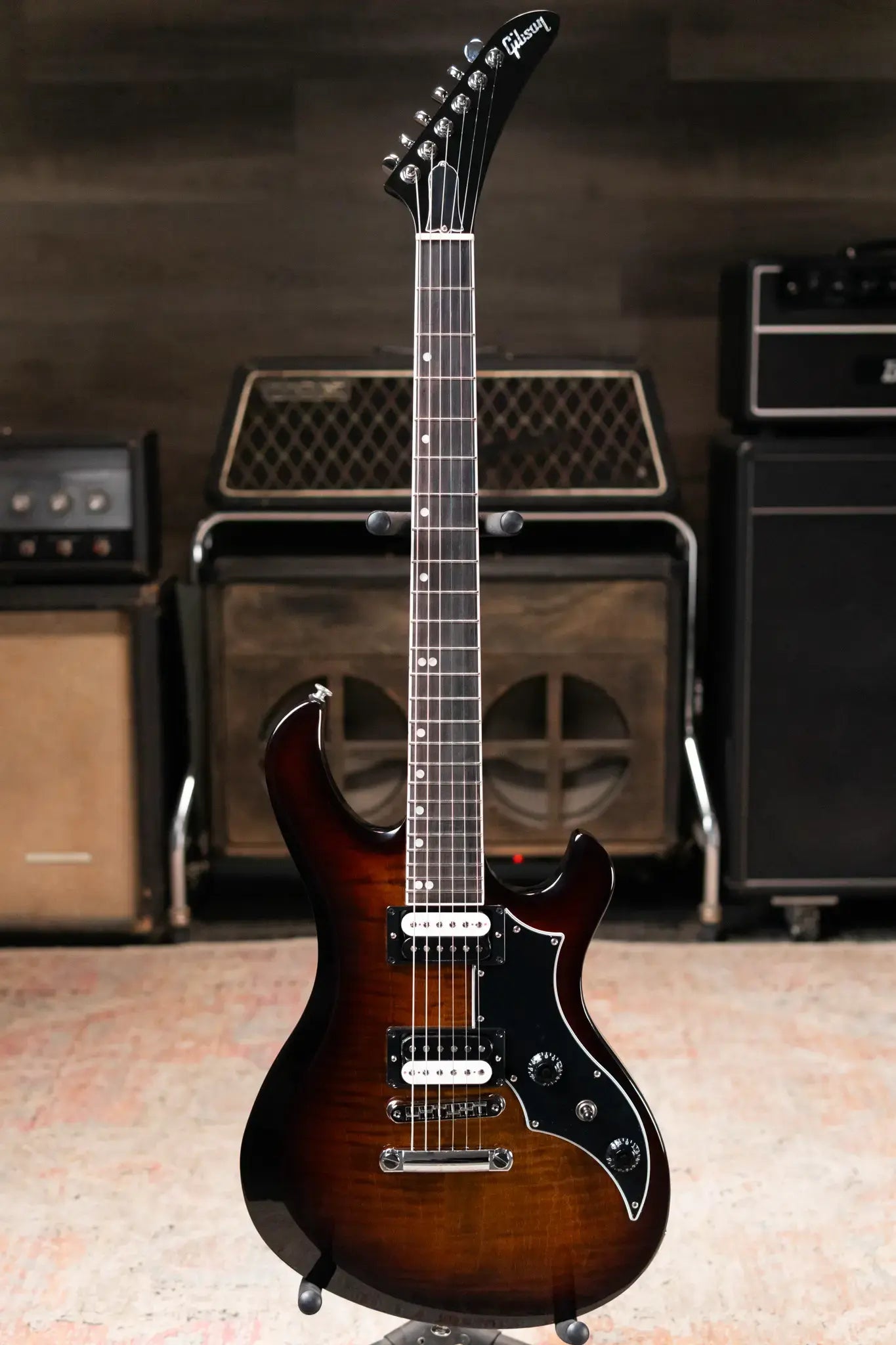 Gibson Victory Figured Top Electric Guitar - Smokehouse Burst with Hardshell Case