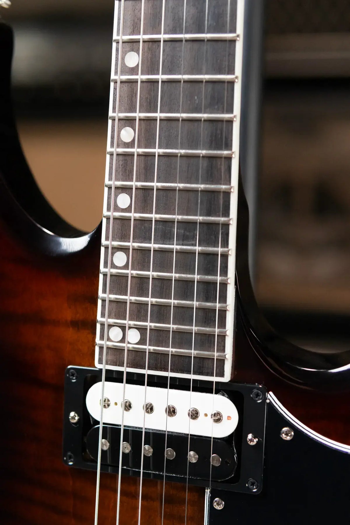 Gibson Victory Figured Top Electric Guitar - Smokehouse Burst with Hardshell Case - Demo