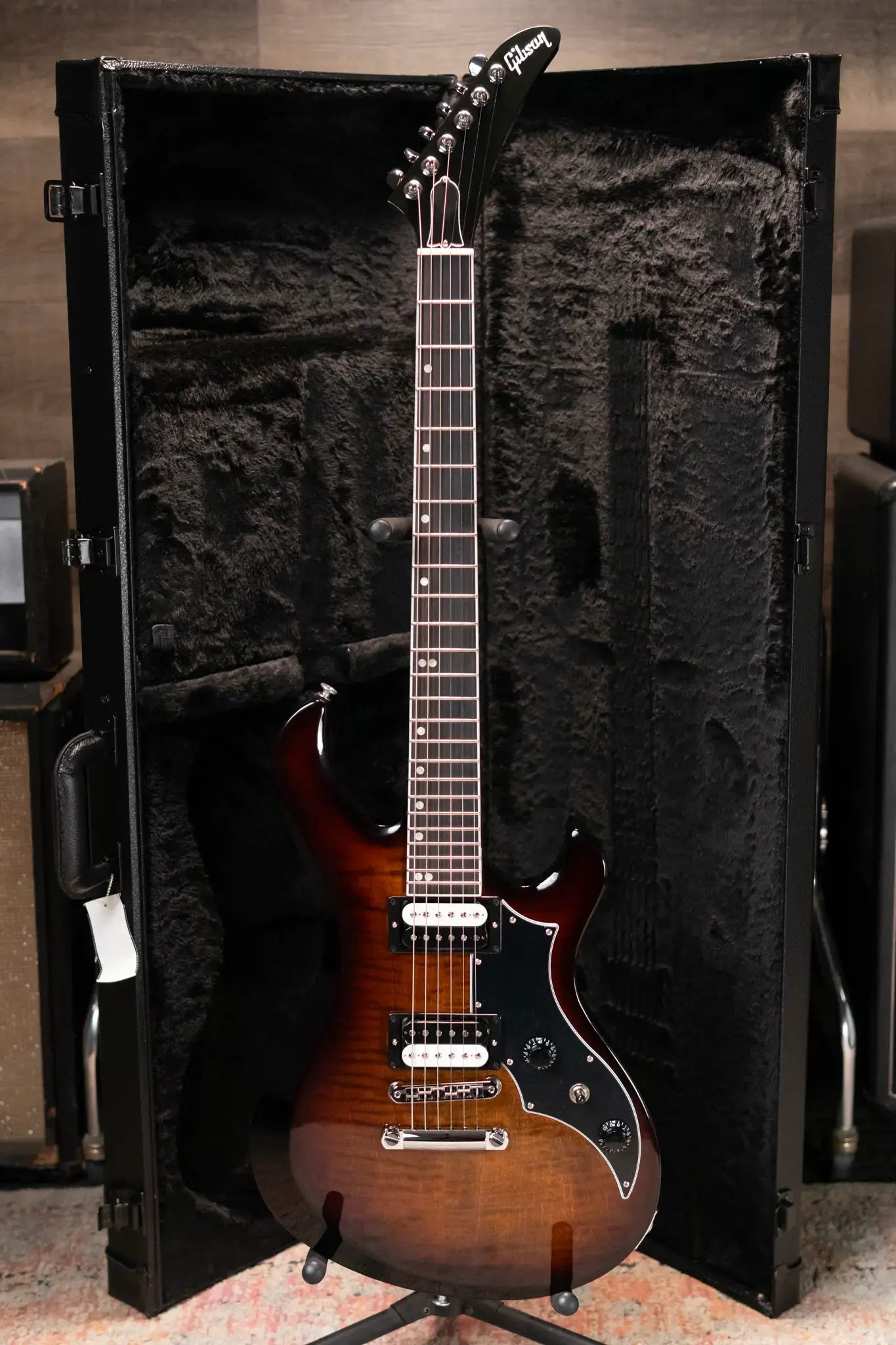 Gibson Victory Figured Top Electric Guitar - Smokehouse Burst with Hardshell Case