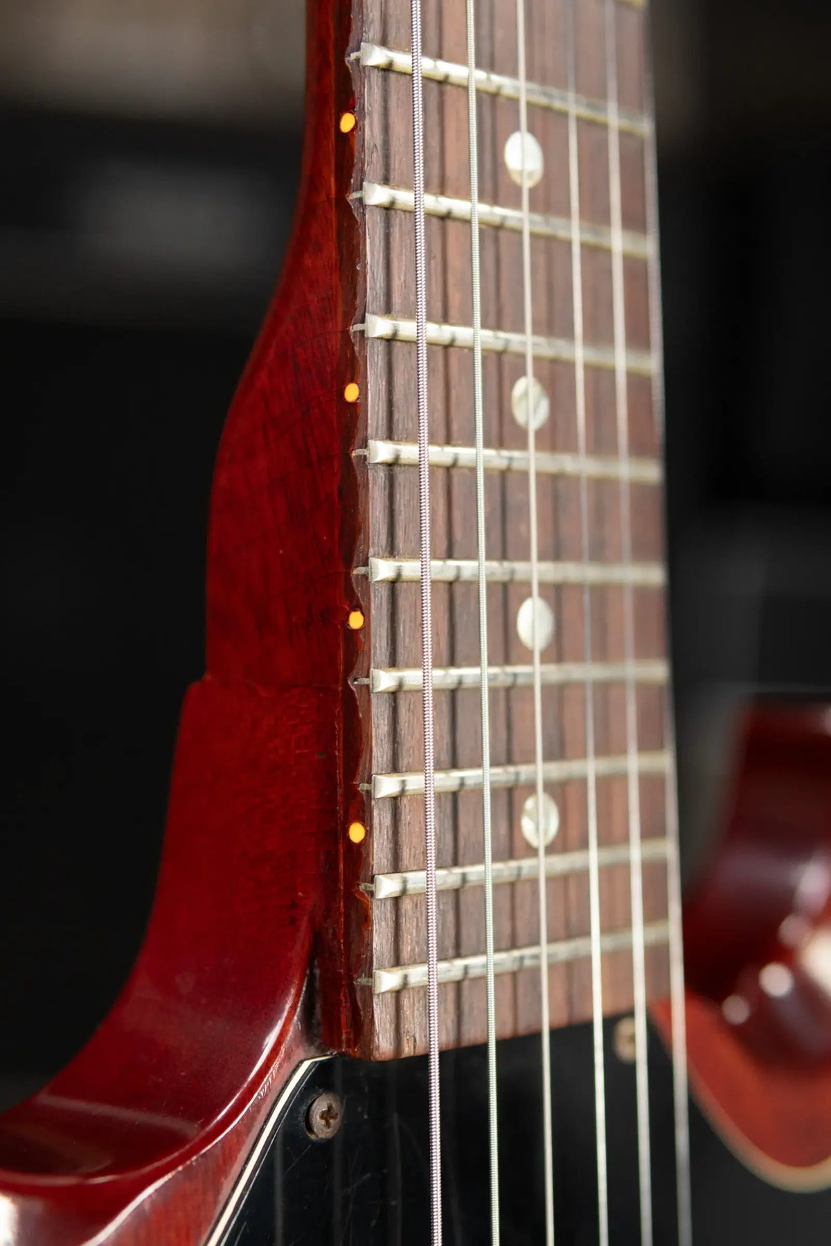 Gibson Vintage 1969 SG Junior Electric Guitar - Cherry Red with Chipboard Case - Used