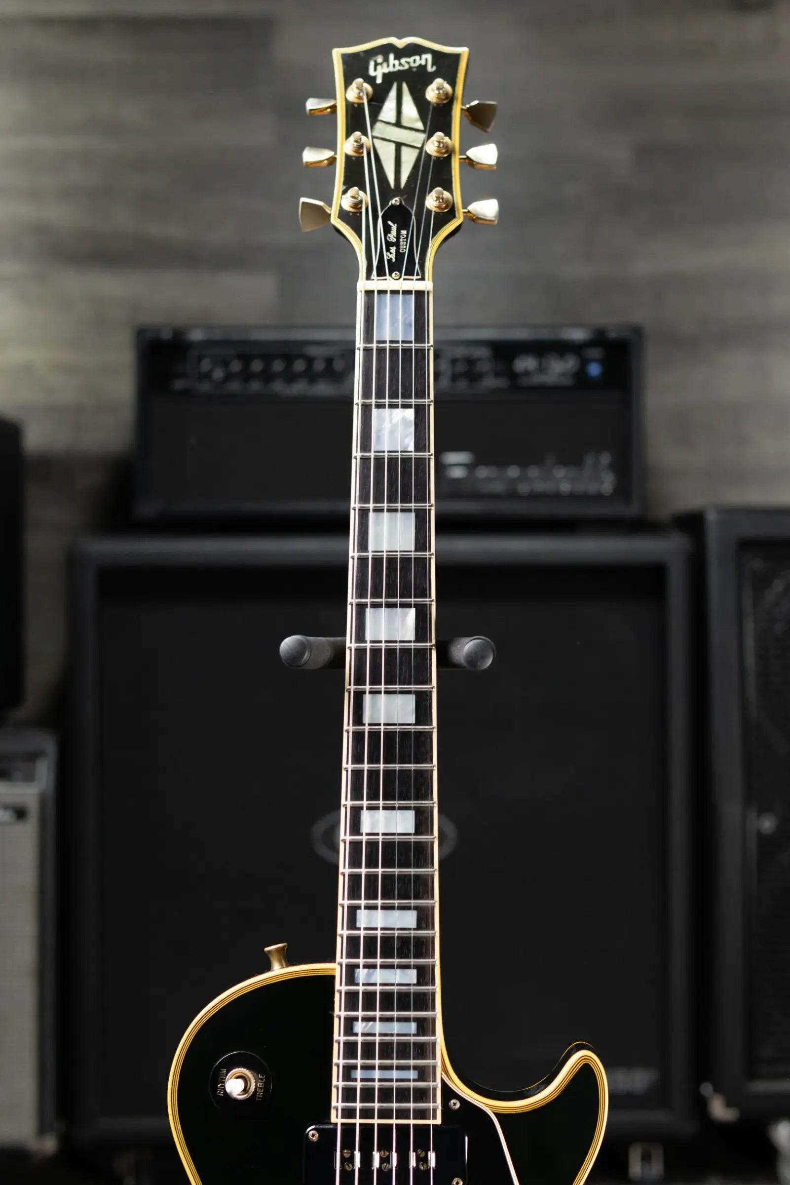 Gibson Vintage 1973 Les Paul Custom '54 Reissue Electric Guitar - Ebony with Hardshell Case - Used