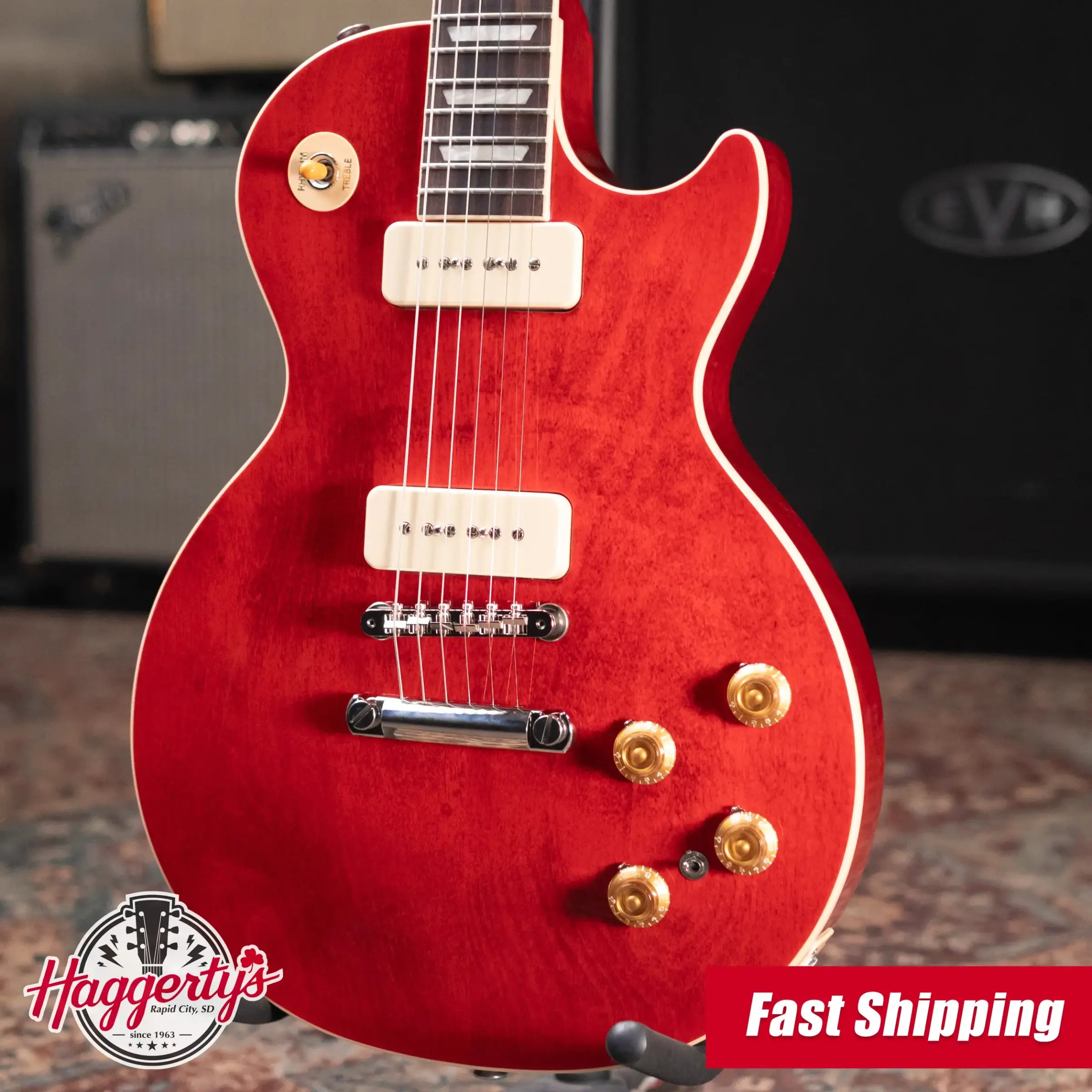 Gibson Warren Haynes Signature Les Paul Standard '50s P-90 Electric Guitar - Sixties Cherry with Hardshell Case