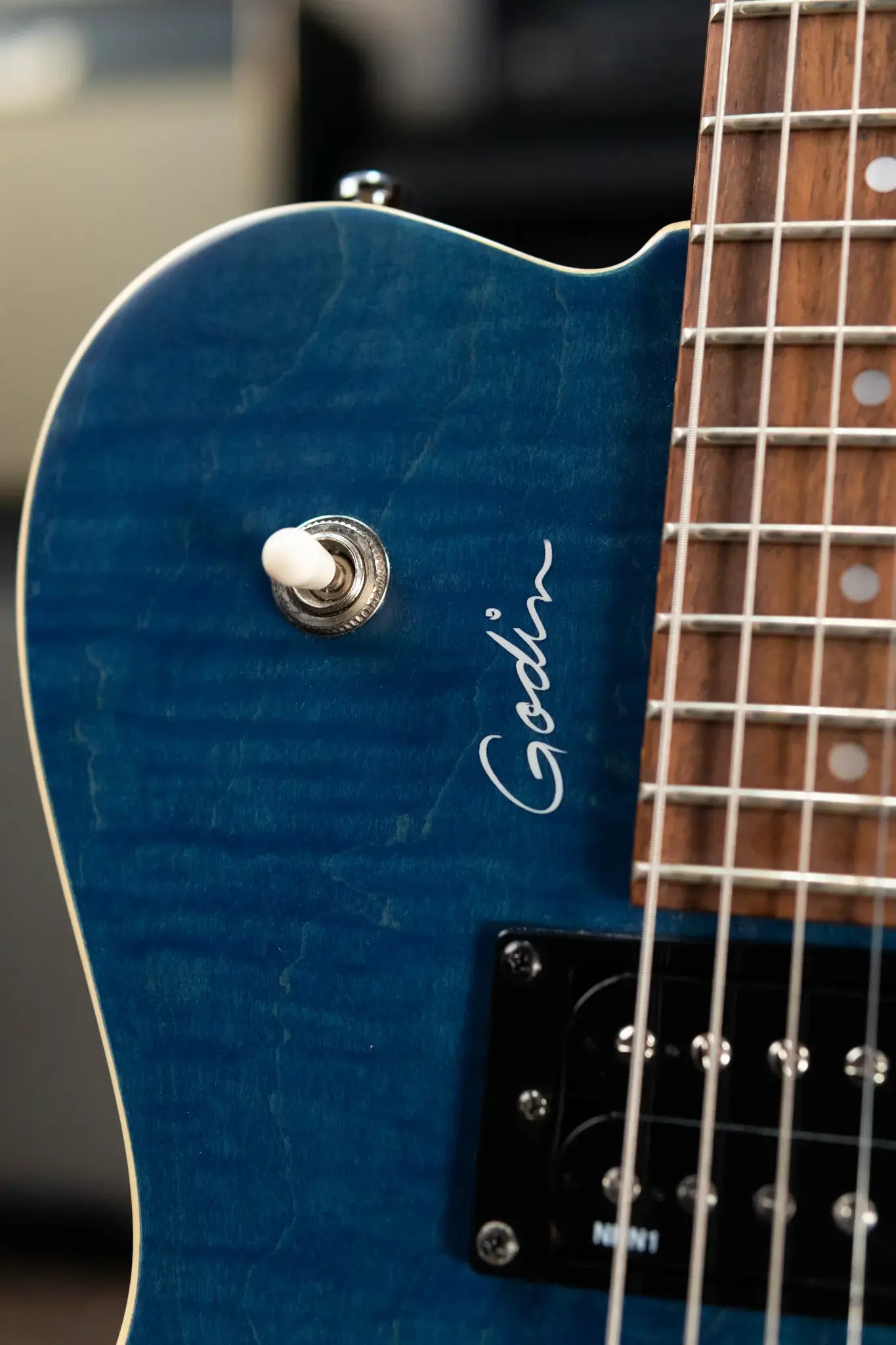 Godin Core HB GT Electric Guitar - Denim Blue with Structured Gig Bag - Used