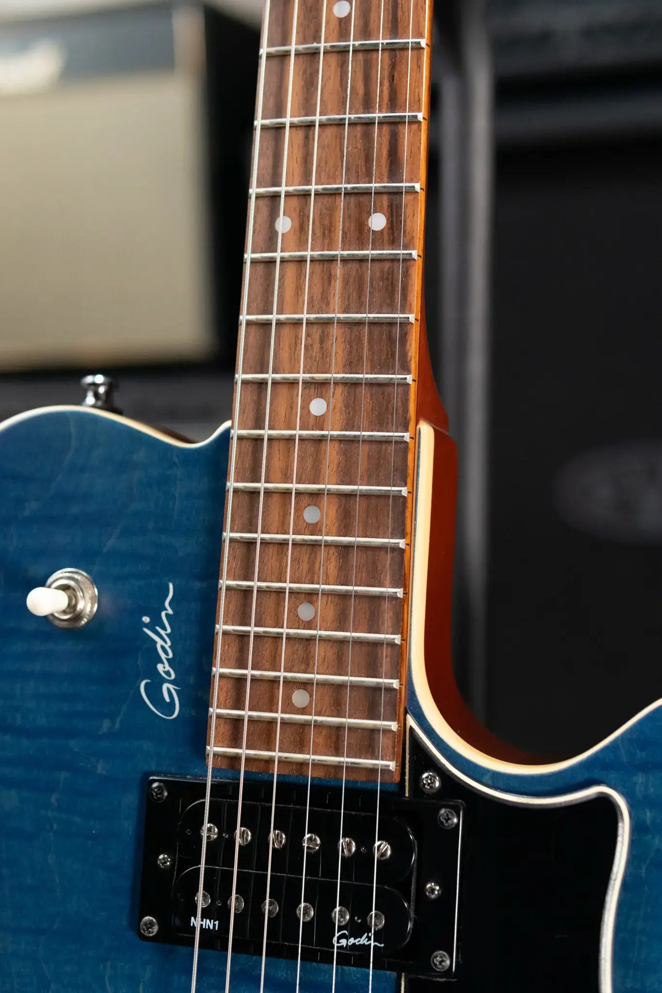 Godin Core HB GT Electric Guitar - Denim Blue with Structured Gig Bag - Used