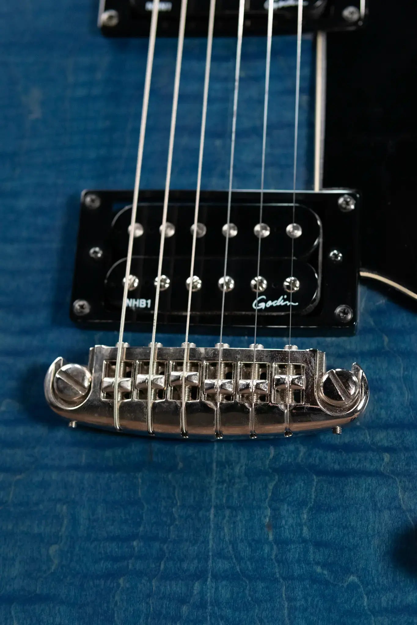 Godin Core HB GT Electric Guitar - Denim Blue with Structured Gig Bag - Used