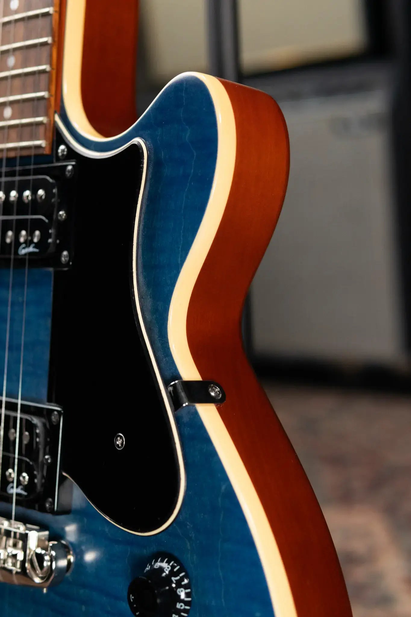 Godin Core HB GT Electric Guitar - Denim Blue with Structured Gig Bag - Used