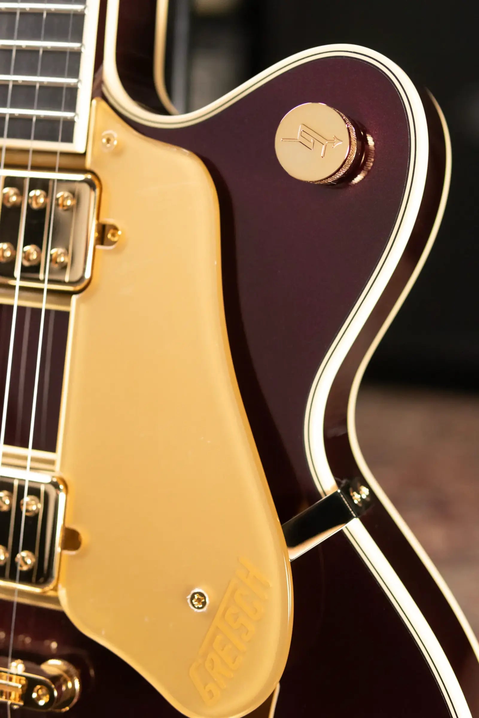 Gretsch Broadkaster Jr. LX Center Block with String-Thru Bigsby Electric Guitar - Blackberry with Hardshell Case