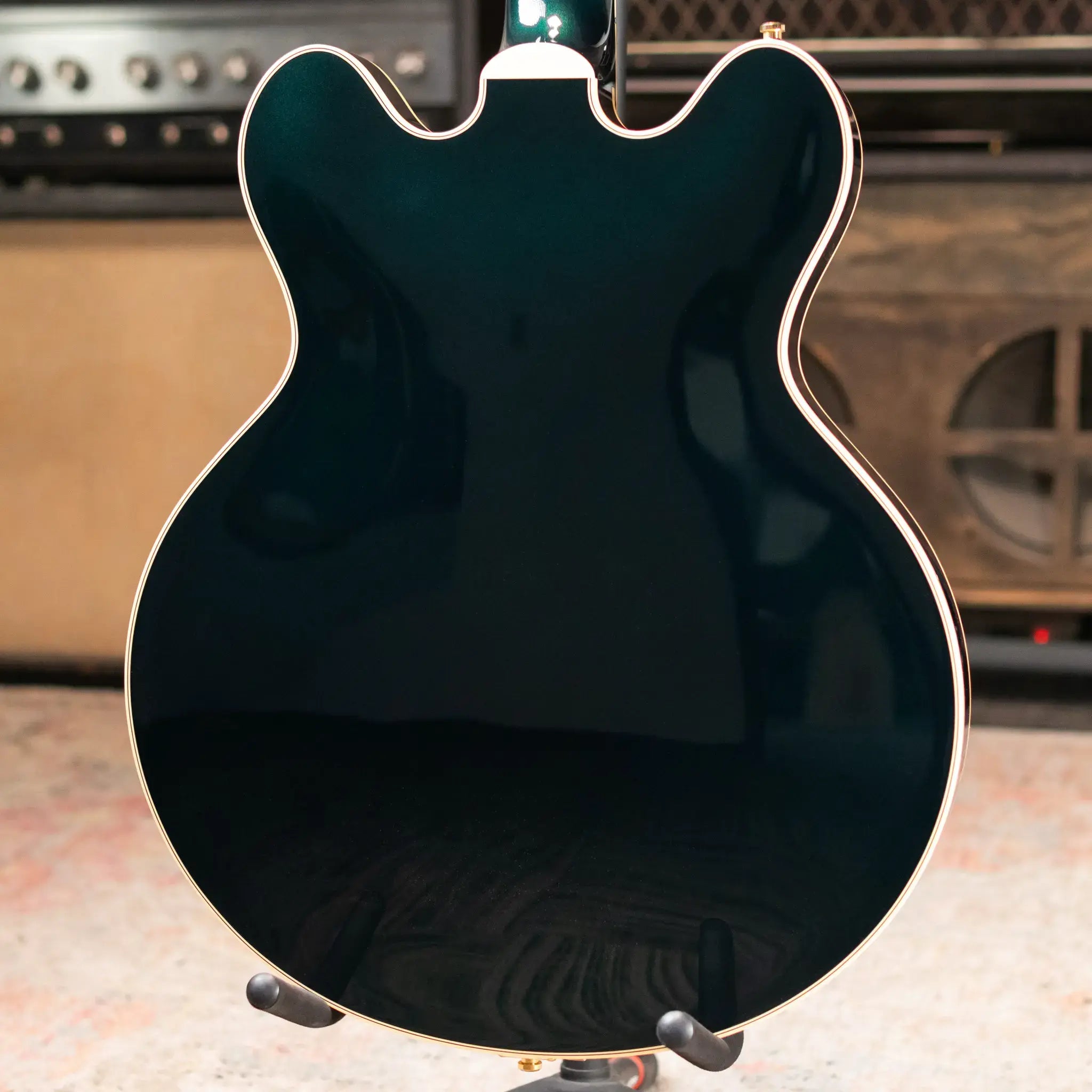 Gretsch Broadkaster LX Center Block with String-Thru Bigsby and Gold Hardware - Cadillac Green with Hardshell Case