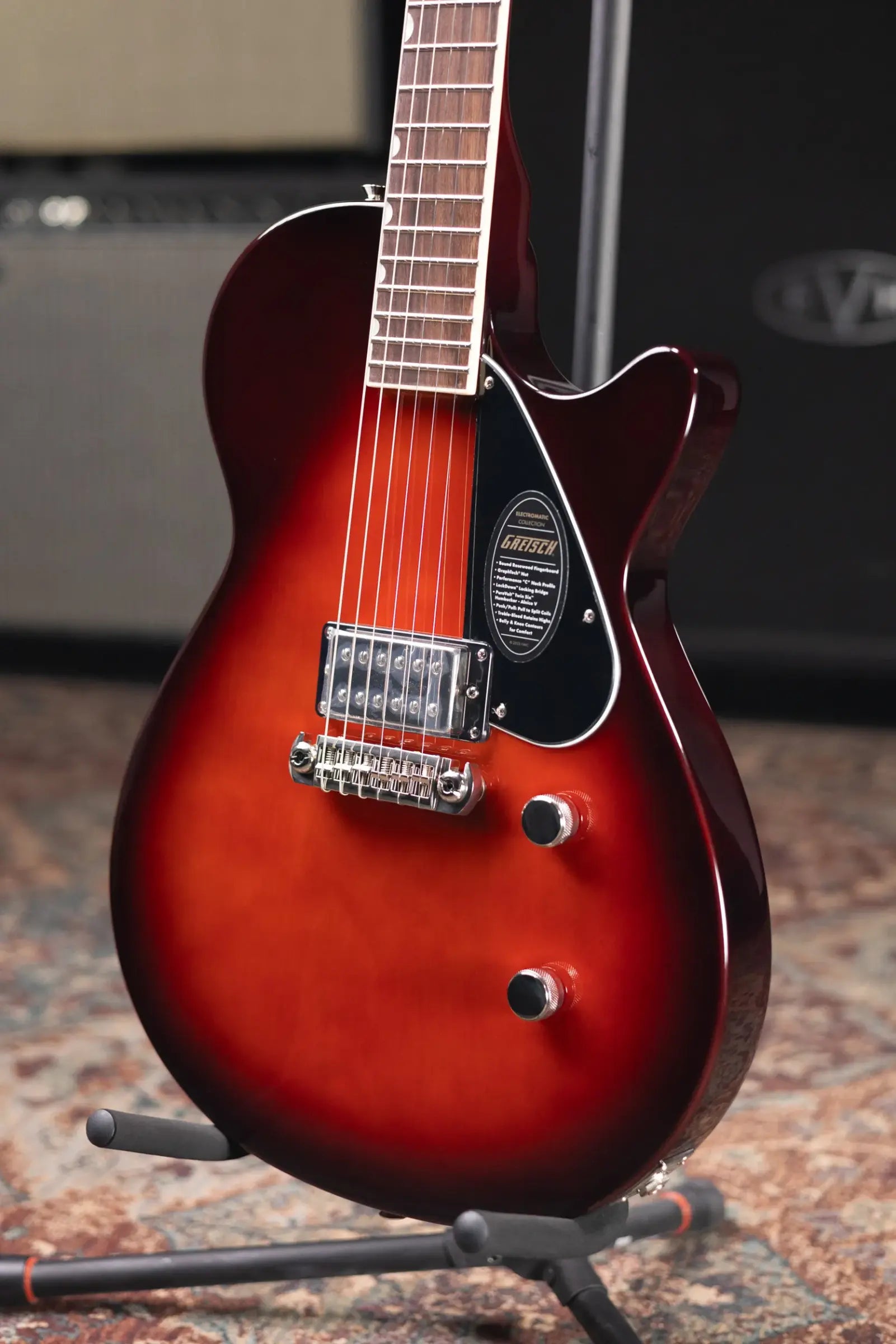 Gretsch Electromatic Jet Club 1 Pickup Electric Guitar - Claret Burst