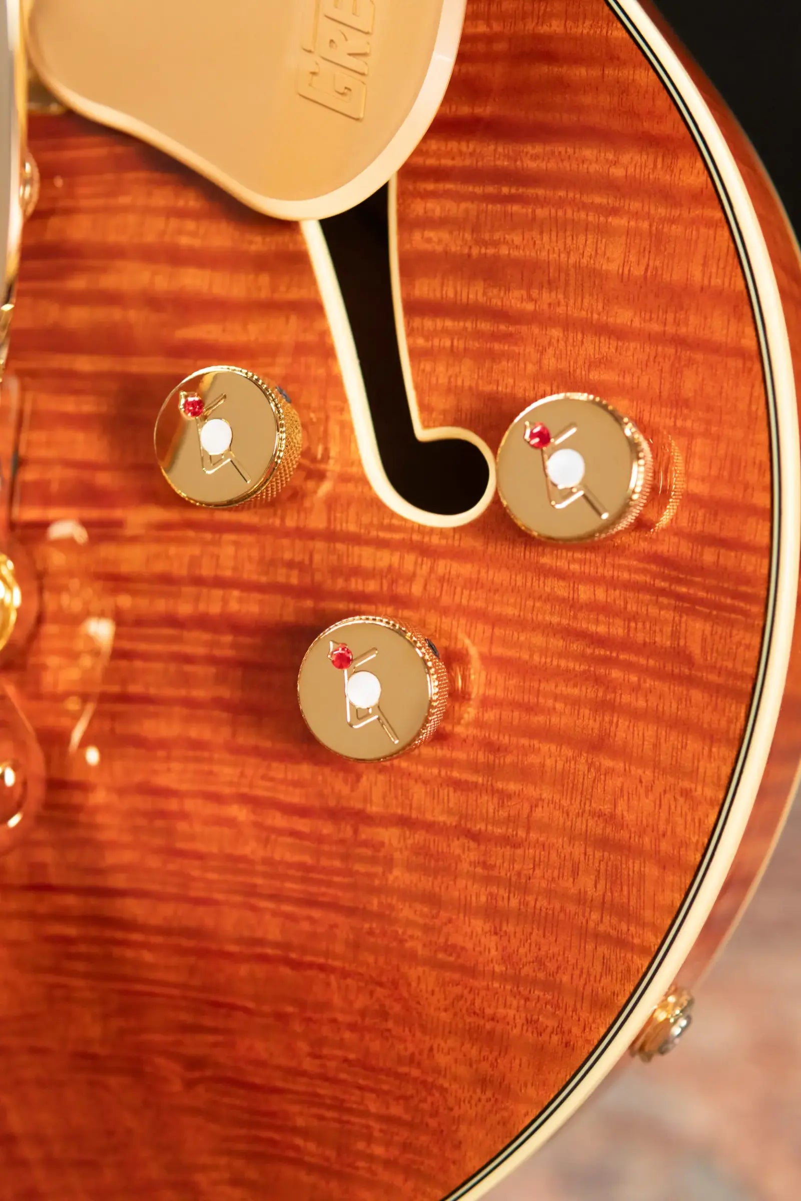 Gretsch Electromatic LTD Flame Okoume Broadkaster Jr. Single-Cut with Bigsby Electric Guitar - Roundup Orange